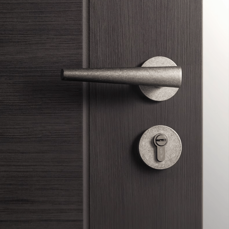 Goo-Ki Antique Silent Door Lock Bedroom Door Handle Interior Security Door Lock Set