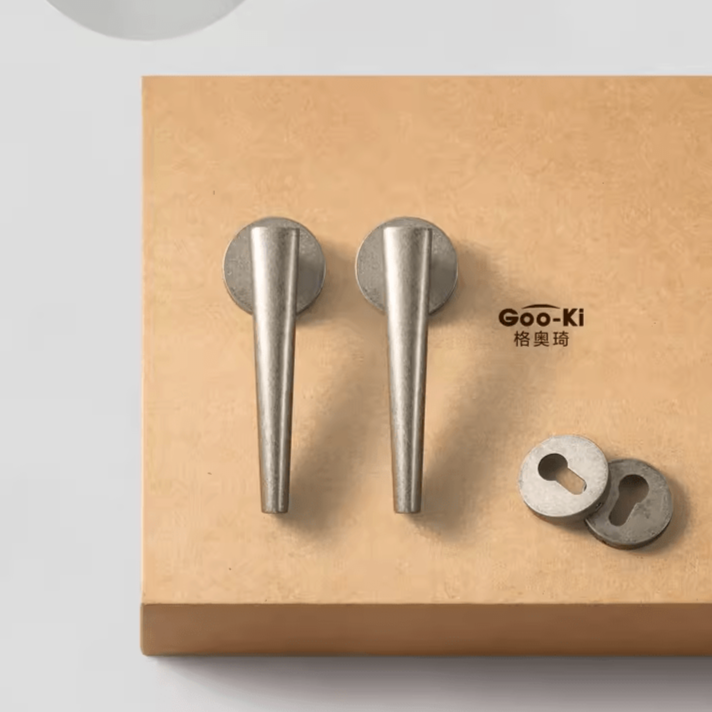 Goo-Ki Antique Silent Door Lock Bedroom Door Handle Interior Security Door Lock Set