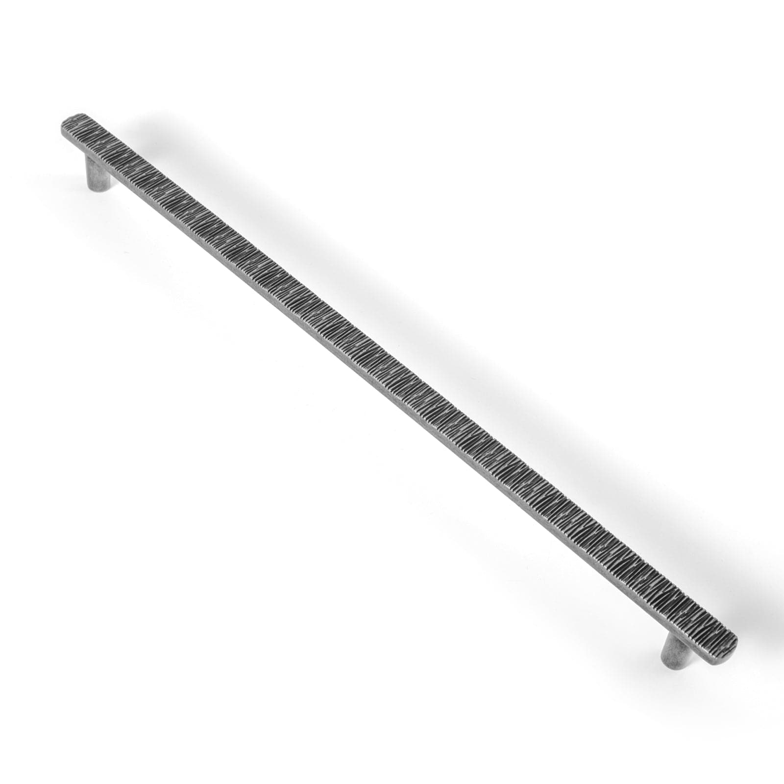 Goo-Ki Antique Silver / 12.6'' Hole Center / 6 Pack Striped Hammerline Cabinet Pulls Light Luxury Elegant Kitchen Hardware
