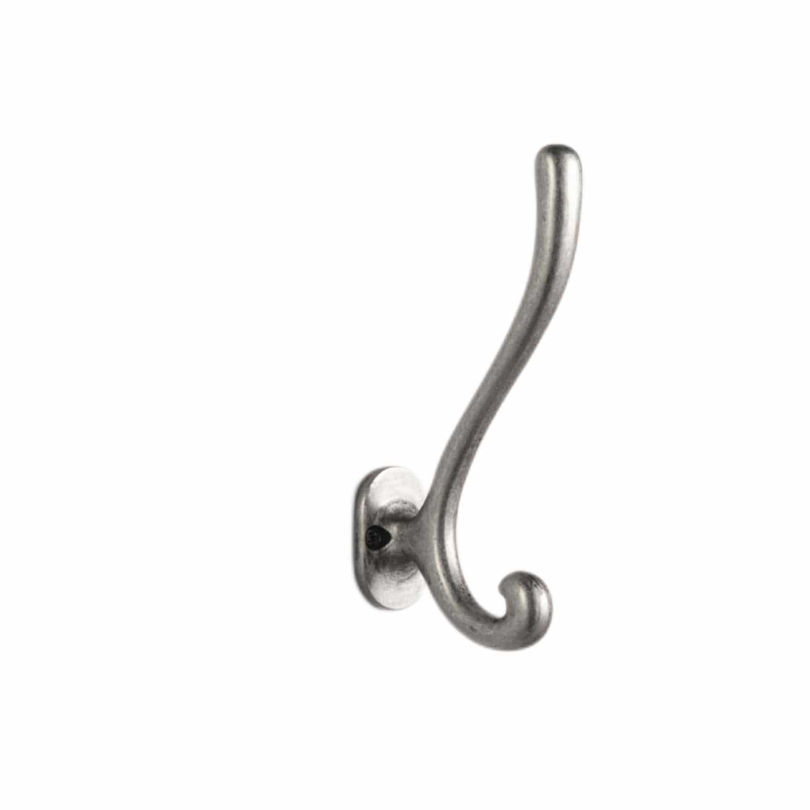 Goo-Ki Antique Silver / 6 Pack Medieval Clothes Hook American Porch Bedroom Cloakroom Wall Single Hook