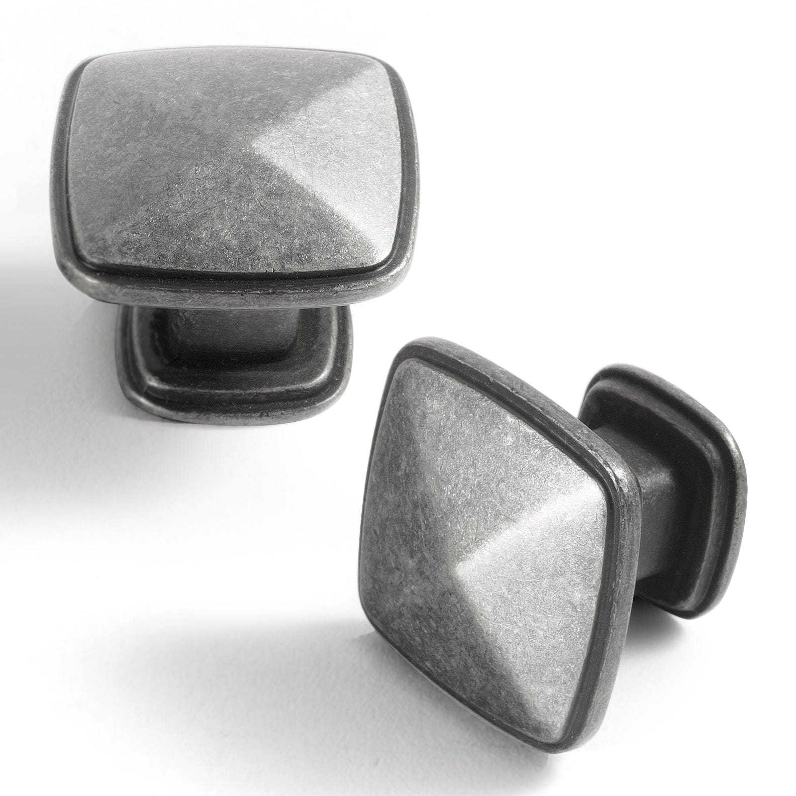 Goo-Ki Antique Sliver / Knob Traditional Arch Cabinet Handle Antique Brass Cabinet Dresser Knob 6 Pack