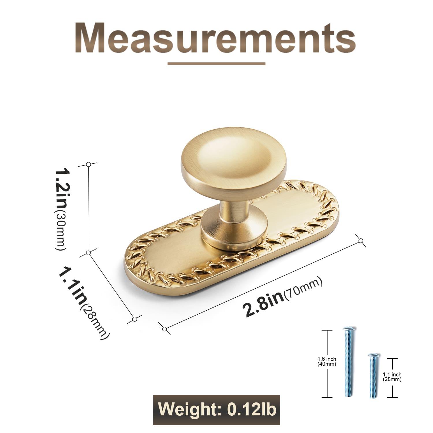 Goo-Ki Assorted Shaped Zinc Alloy Cabinet Hardware - Knobs and Back Plates for Stylish Furniture