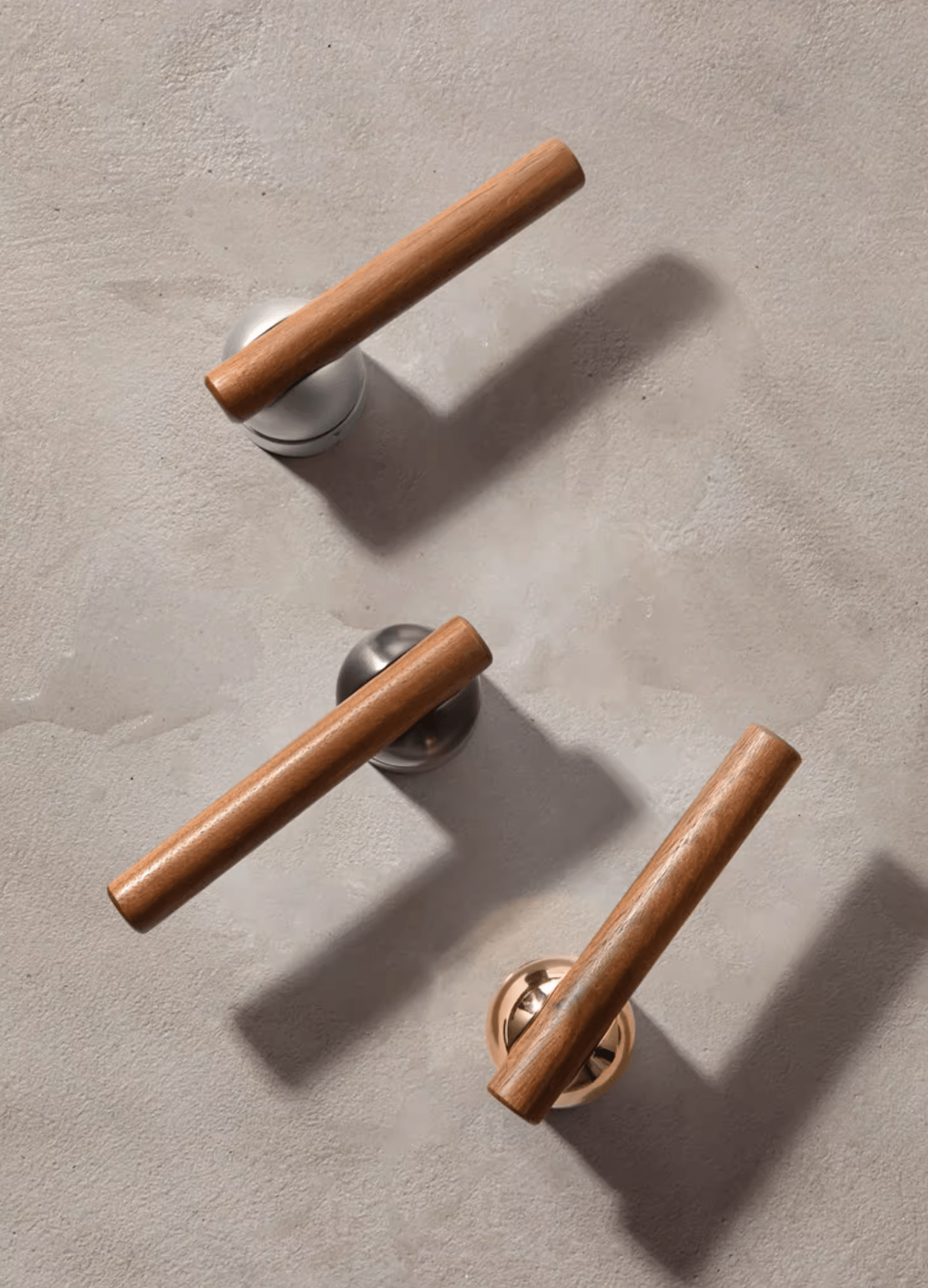 Goo-Ki Black Walnut Door Lock Bedroom Interior Door Handle Anti-theft Home Security Door Lock