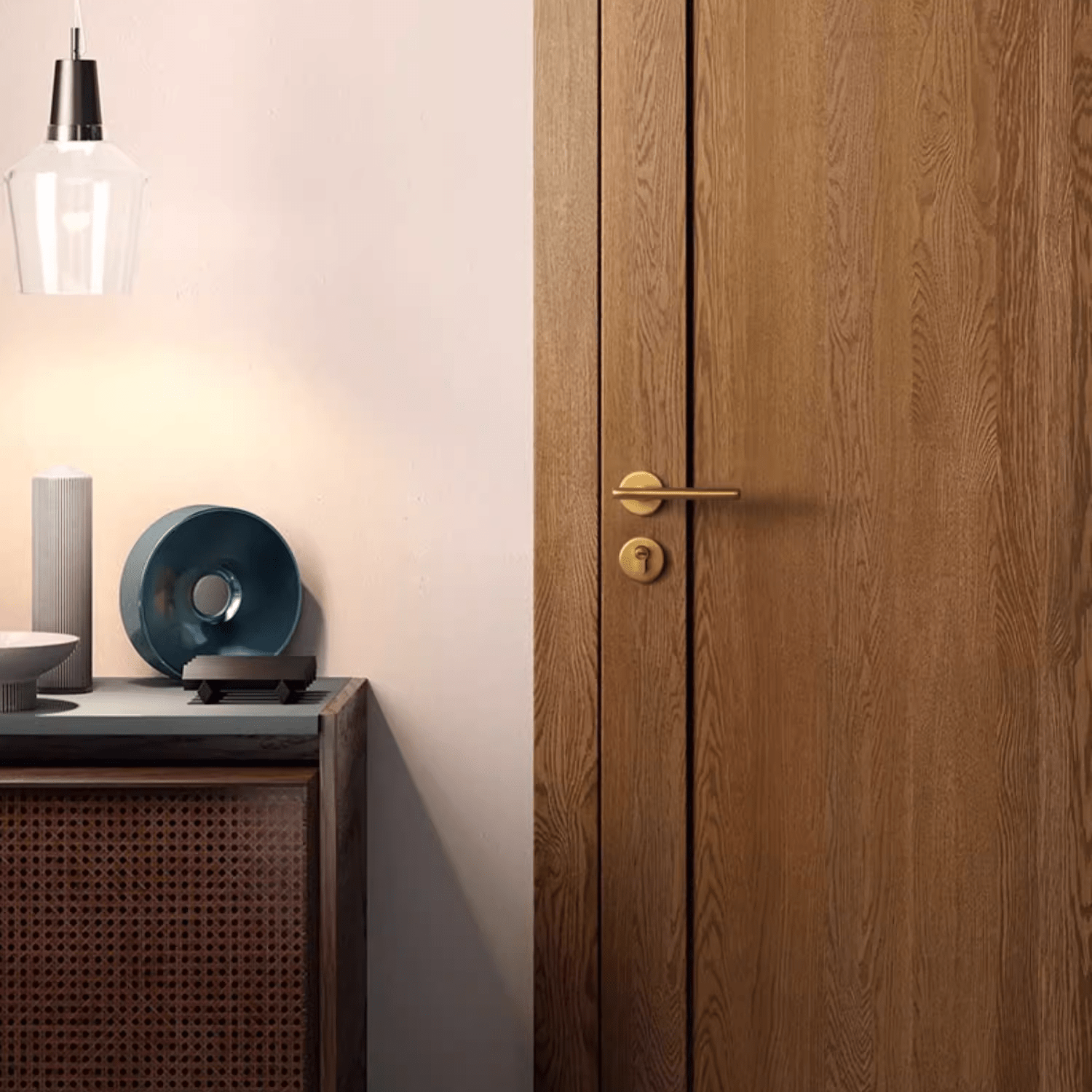 Goo-Ki Branches Pure Copper Interior Door Lock Bedroom Silent Lock for Home