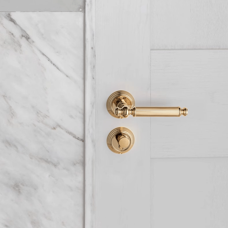 Goo-Ki Brass Door Lock Bedroom Door Silent French Style Door Handle