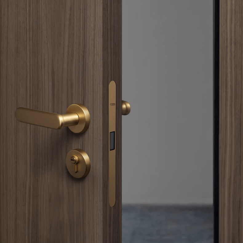 Goo-Ki Brass Door Lock Indoor Bedroom Door Lock Simple Luxurious French Style Silent Door Handle