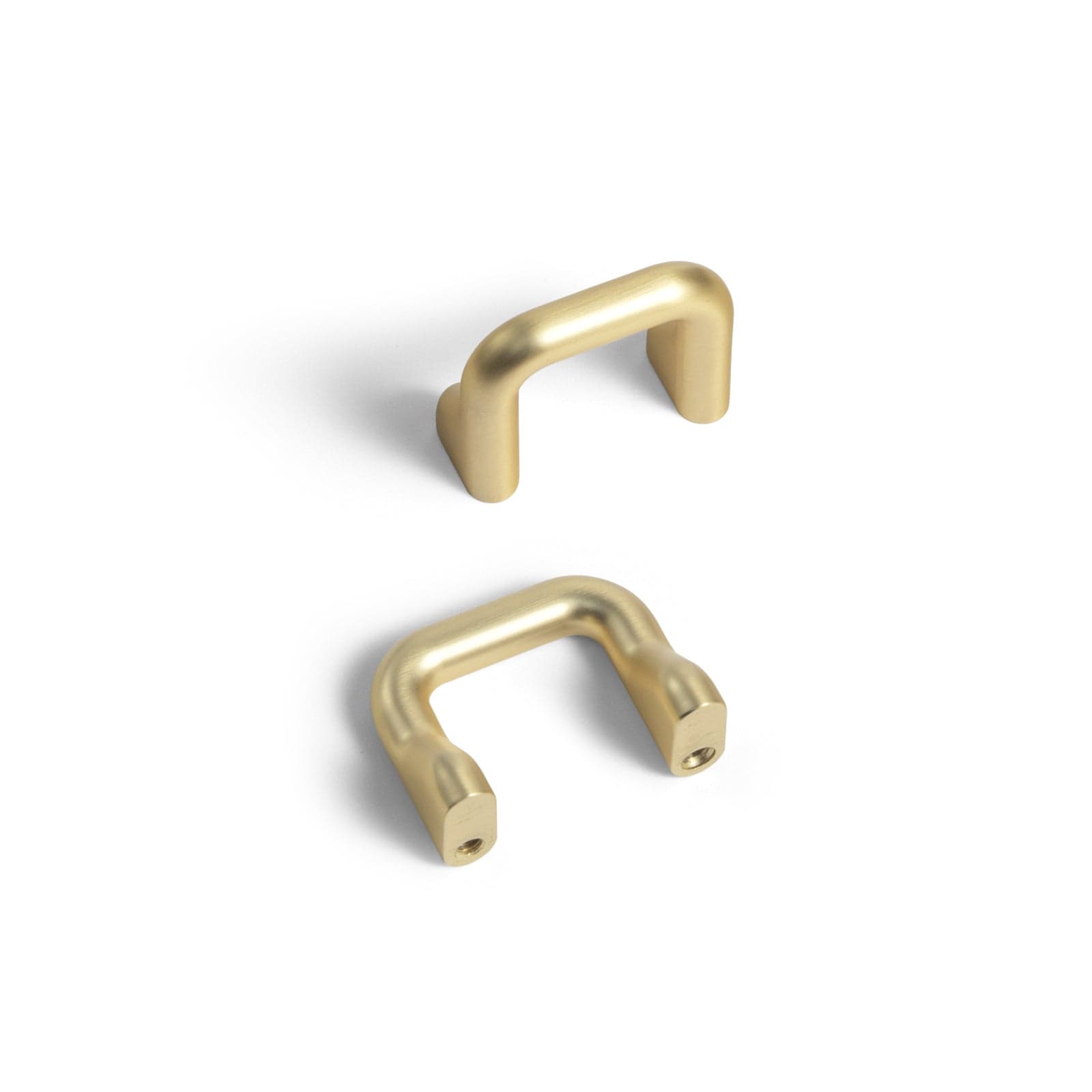 Goo-Ki Brushed Brass / 1.25'' Hole Center / 6 Pack Vintage Style Drawer Handles Stylish Cabinet Pulls Kitchen Hardware