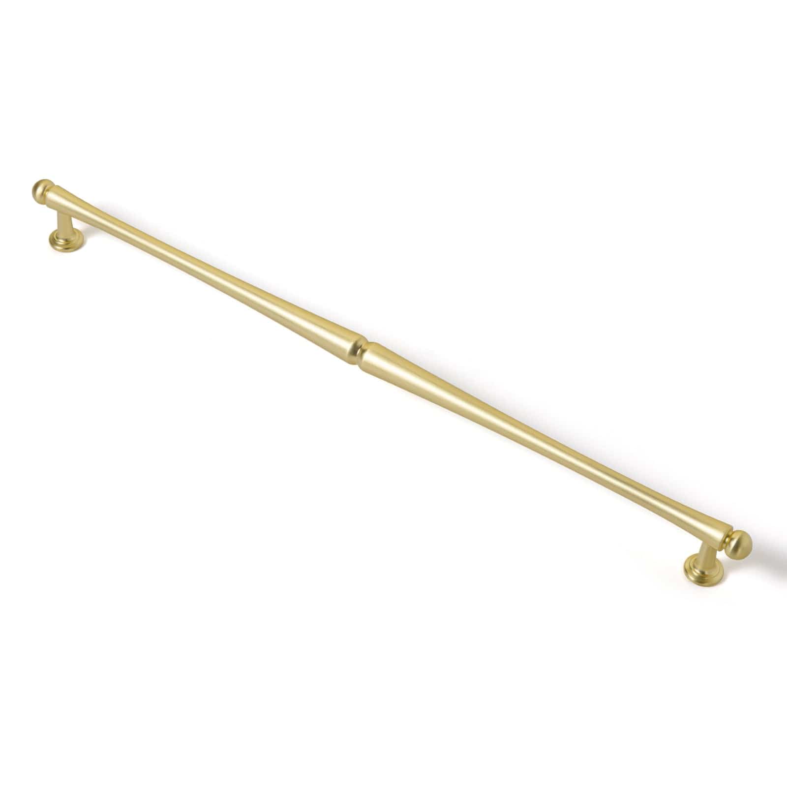 Goo-Ki Brushed Brass / 12.6'' Hole Center / 6 Pack Ancient Solid Vintage Bar Pull for Drawer Retro Cabinet Handles