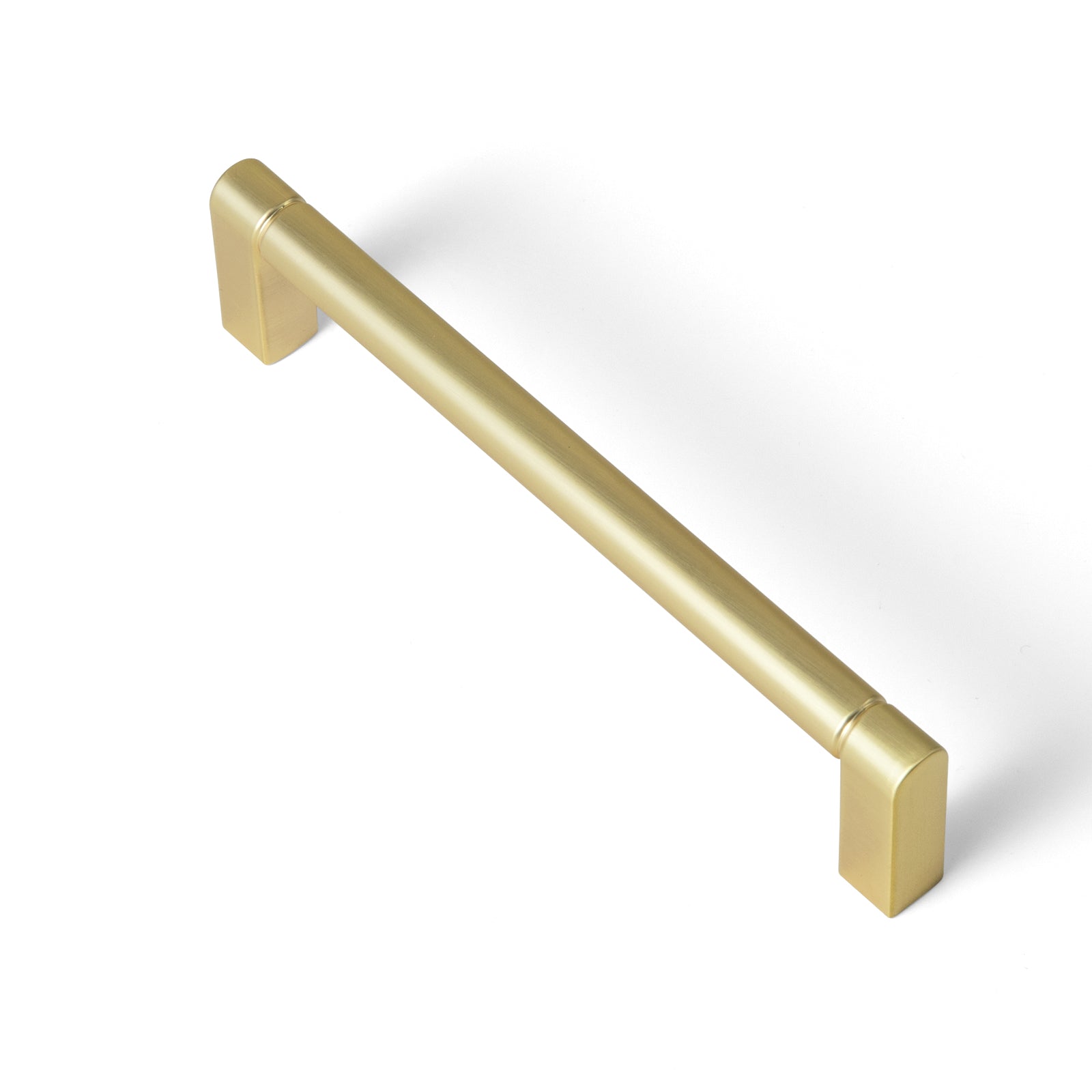 Goo-Ki Brushed Brass / 5'' Hole Center / 6 Pack Retro Vintage Bronze Cabinet Pull Dresser Handles for Cupboard