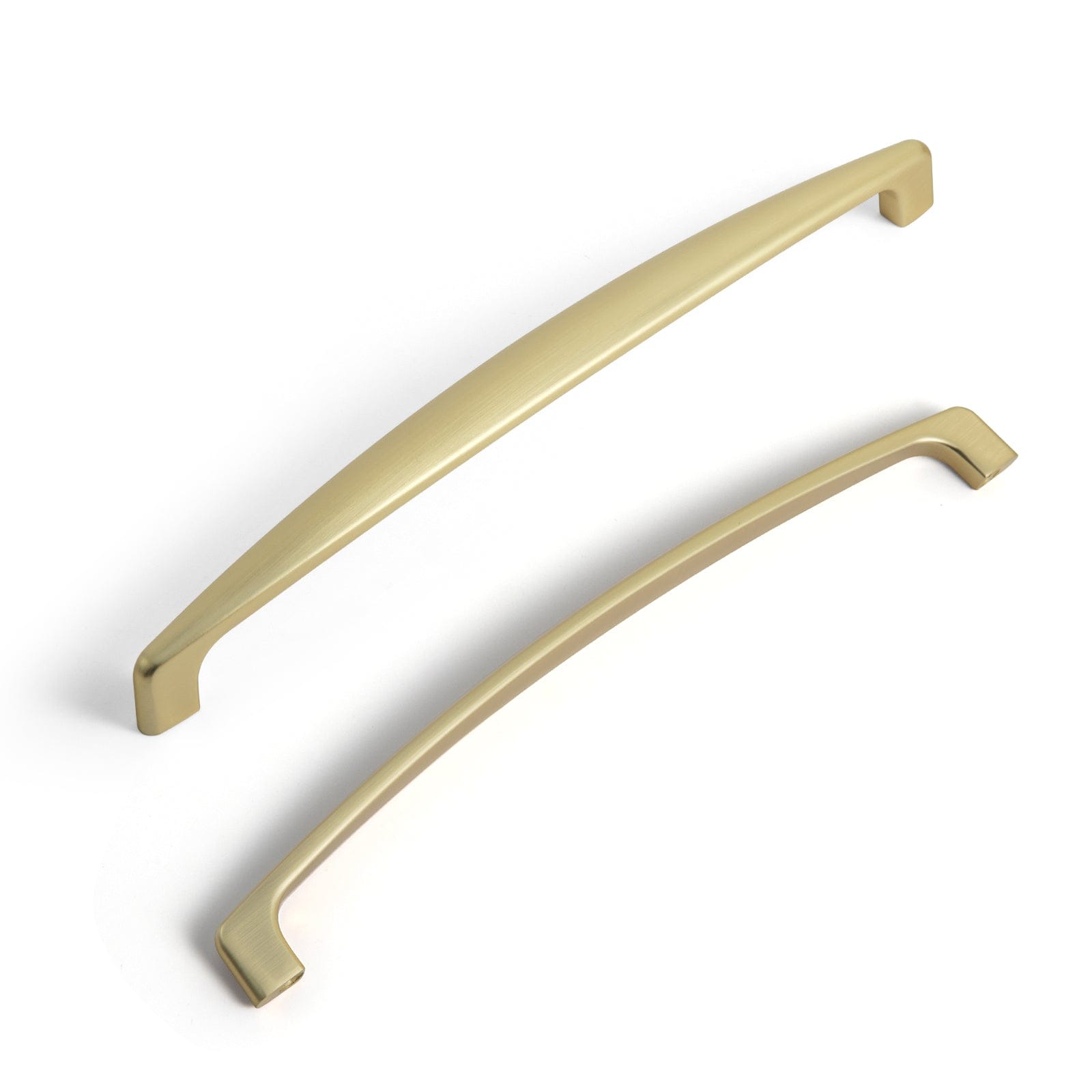 Goo-Ki Brushed Brass / 7.6'' Hole Center / 12 Pack Antique Brass Cabinet Handles Timeless Drawer Pulls for Classic Furniture Revival