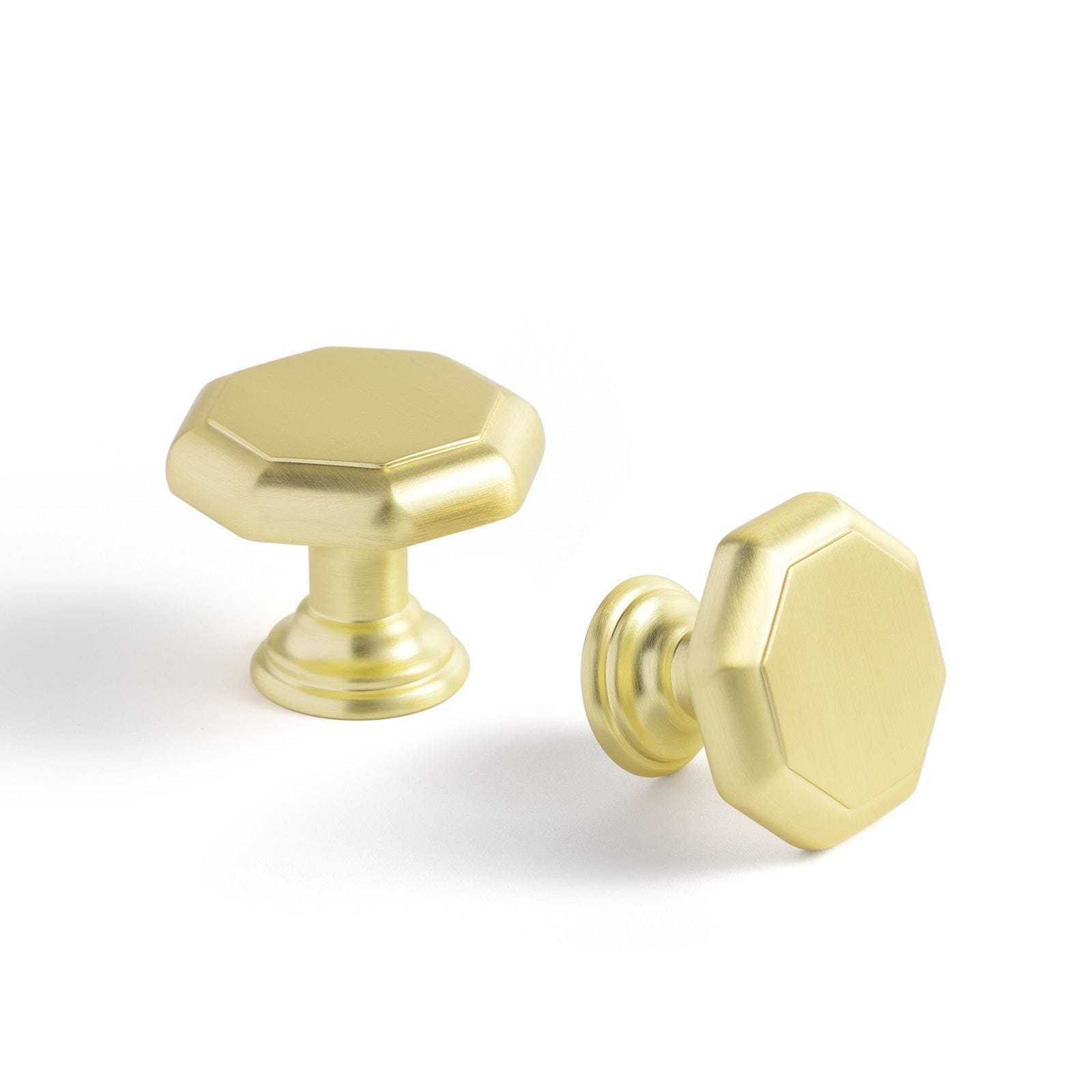 Goo-Ki Brushed Brass / Knob / 6 Pack Antique Brass Cabinet Pulls Affordable Luxury Vintage Drawer Knobs for Kitchen