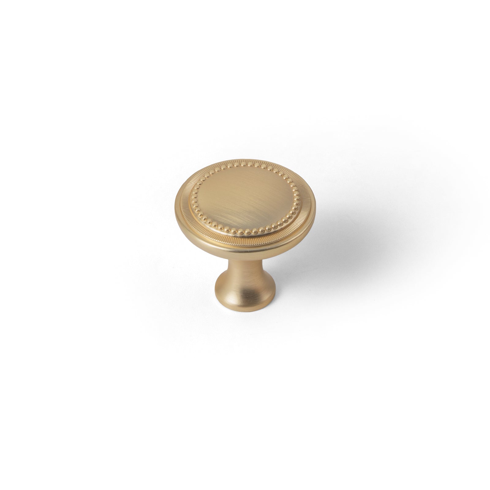 Goo-Ki Brushed Brass / Knob / 6 Pack Solid Ancient Vintage Retro Bar Pull for Cupboard Dresser Bathroom
