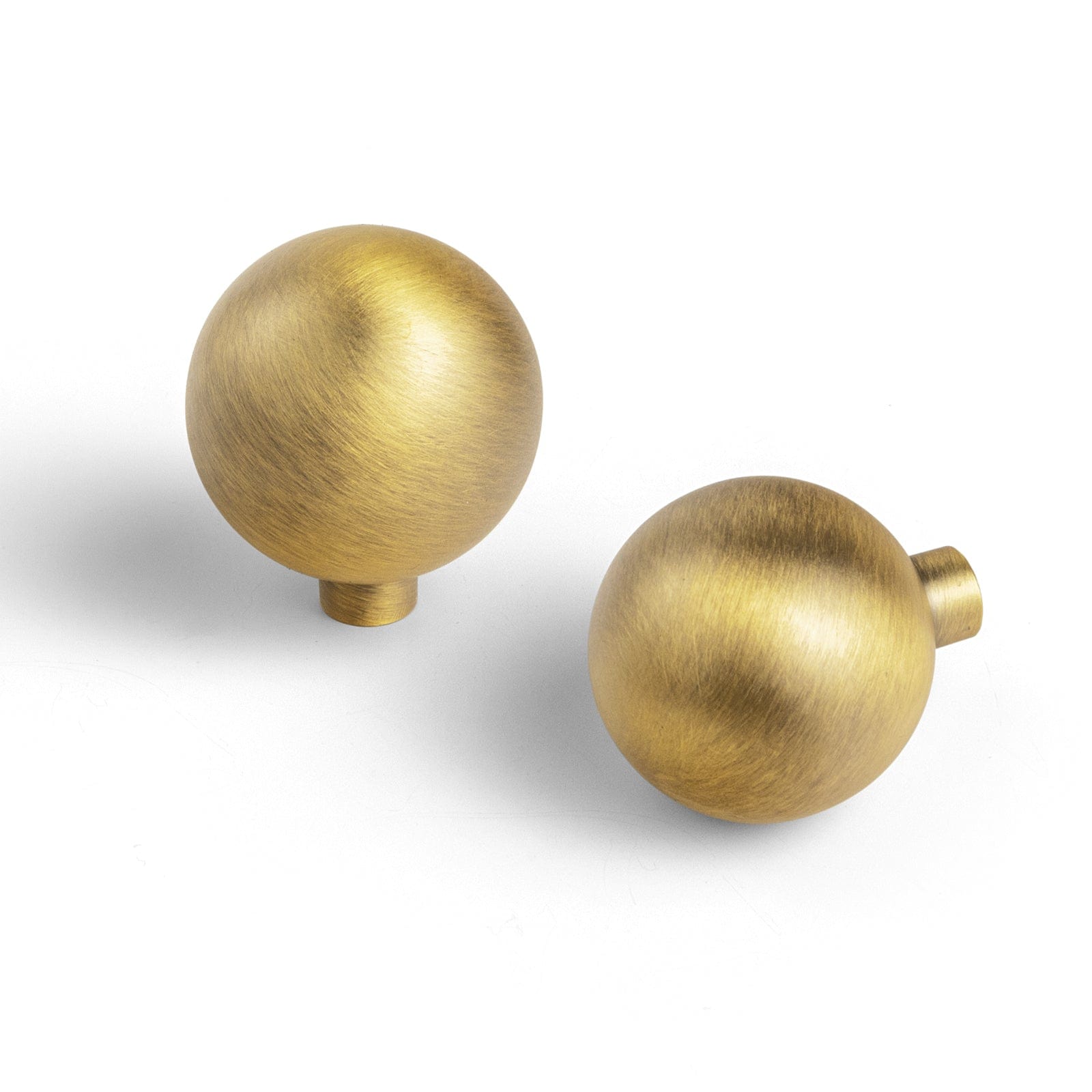 Goo-Ki Brushed Bronze / 1.2'' Knob / 6 Pack Brushed Bronze Cabinet Pulls Modern Zinc Alloy Drawer Handles