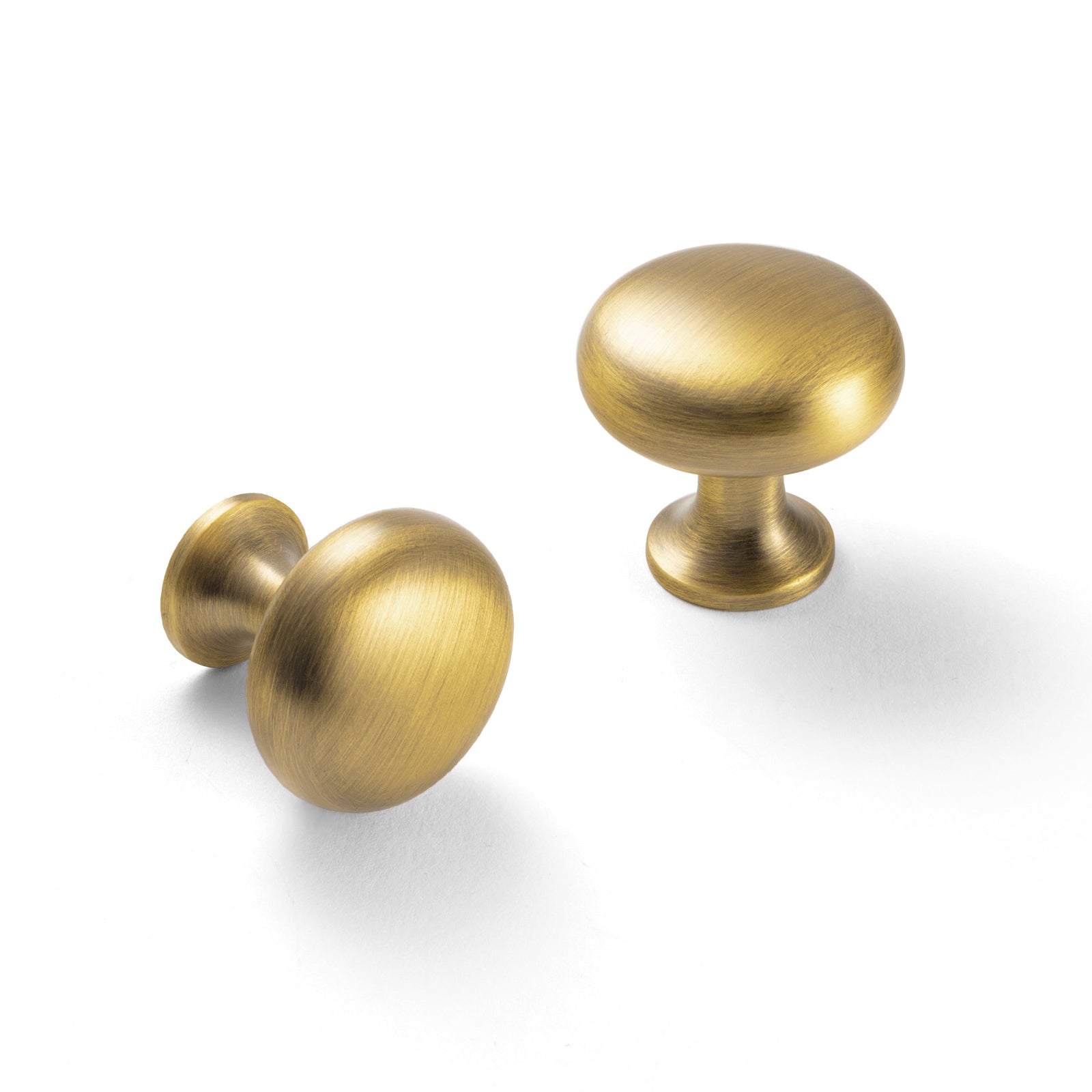 Goo-Ki Brushed Bronze / 1.2'' Knob / 6 Pack Multi-colored Classic Drawer Knob Mushroom Round Cabinet Knob