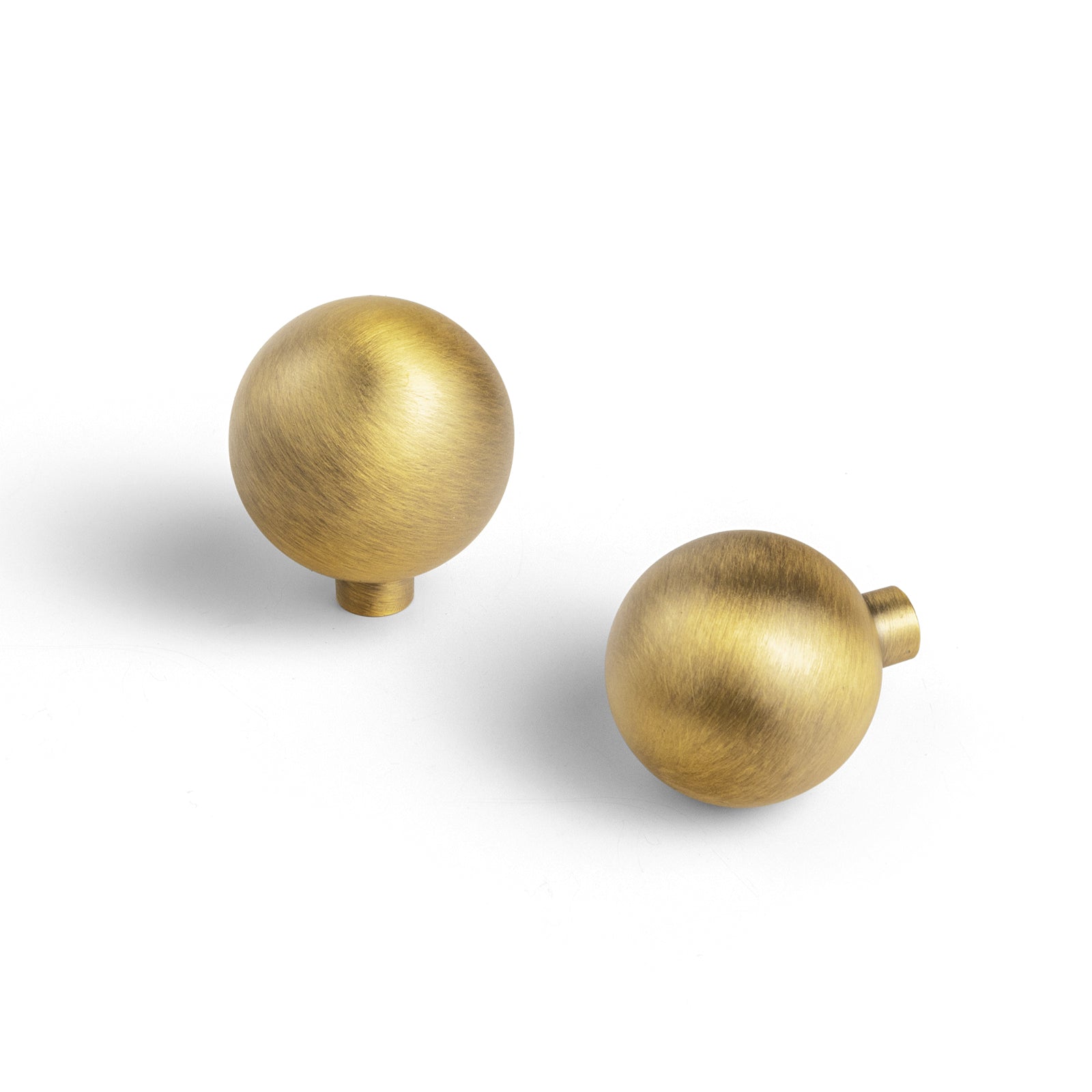 Goo-Ki Brushed Bronze / 1'' Knob / 6 Pack Brushed Bronze Cabinet Pulls Modern Zinc Alloy Drawer Handles