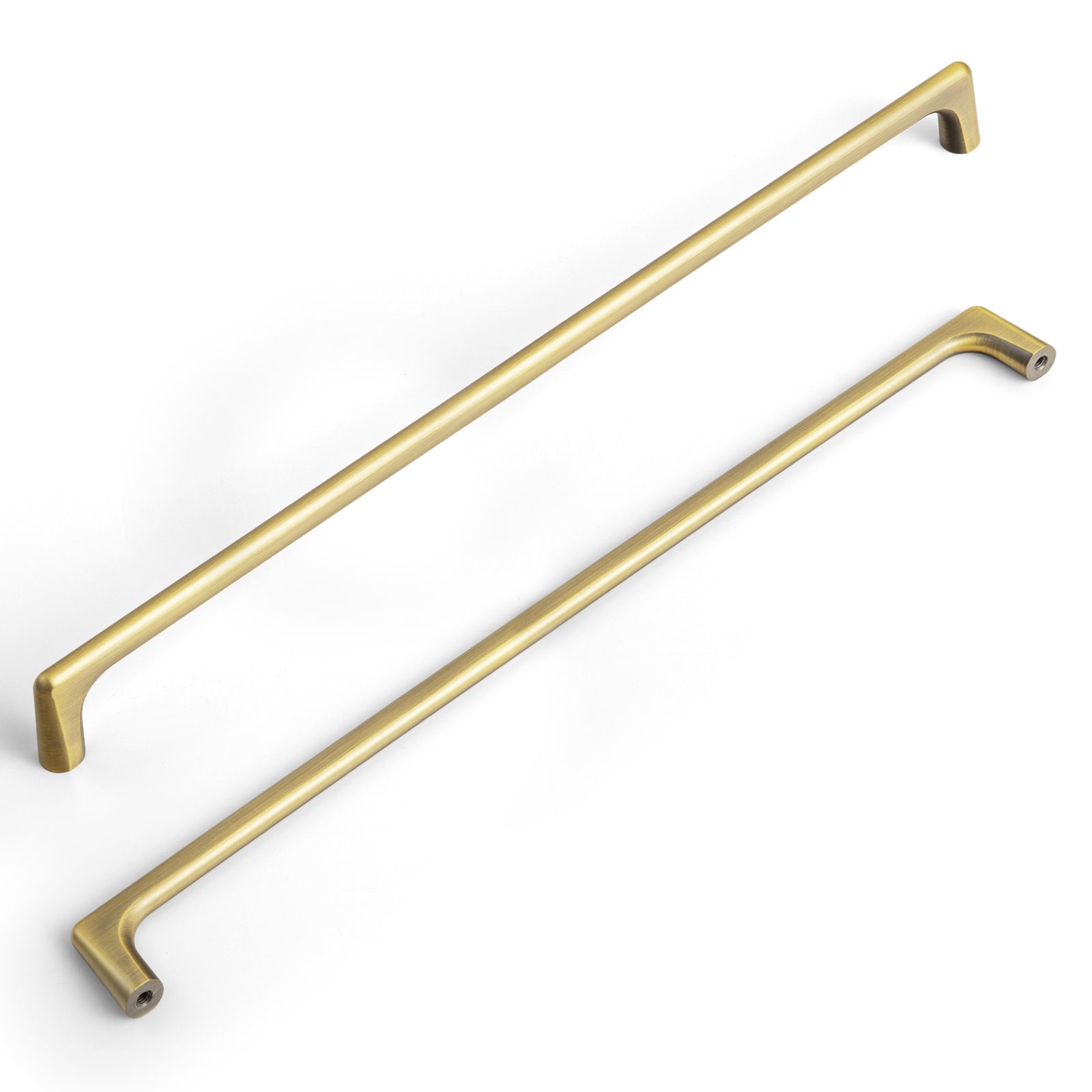 Goo-Ki Brushed Bronze / 12.6'' Hole Center / 6 Pack Brushed Bronze Cabinet Pulls Modern Zinc Alloy Drawer Handles
