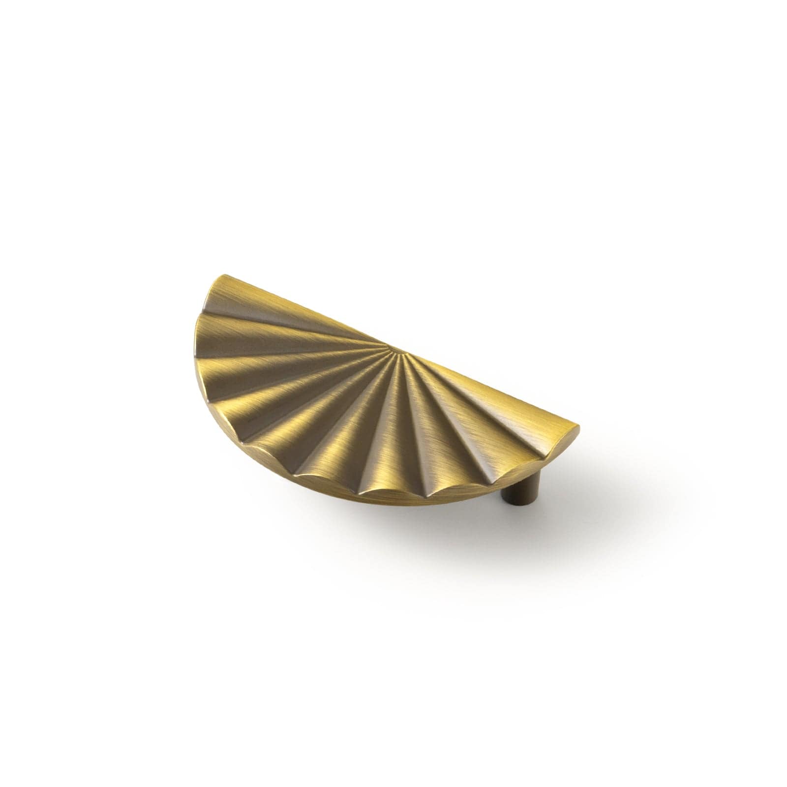 Goo-Ki Brushed Bronze / 2.5'' Hole Center (Semicircle) / 6 Pack Brushed Bronze Cabinet Pulls Luxury Zinc Alloy Din Cup Drawer Pulls