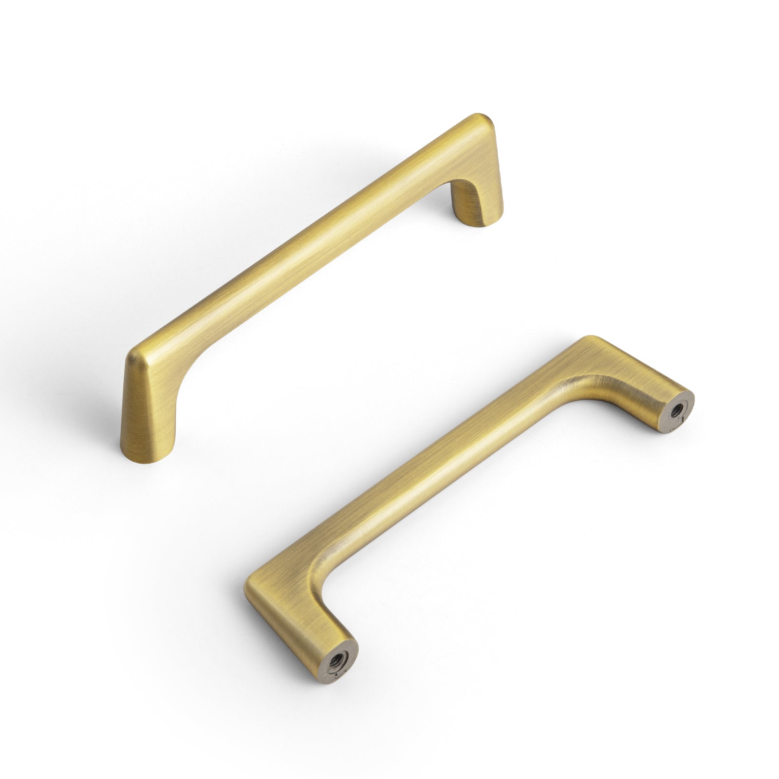 Goo-Ki Brushed Bronze / 3.78'' Hole Center / 6 Pack Brushed Bronze Cabinet Pulls Modern Zinc Alloy Drawer Handles