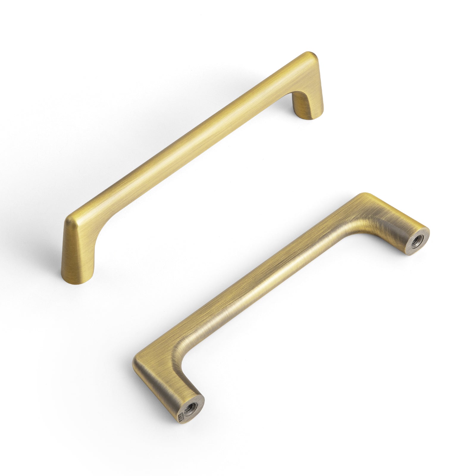 Goo-Ki Brushed Bronze / 4'' Hole Center / 6 Pack Brushed Bronze Cabinet Pulls Modern Zinc Alloy Drawer Handles