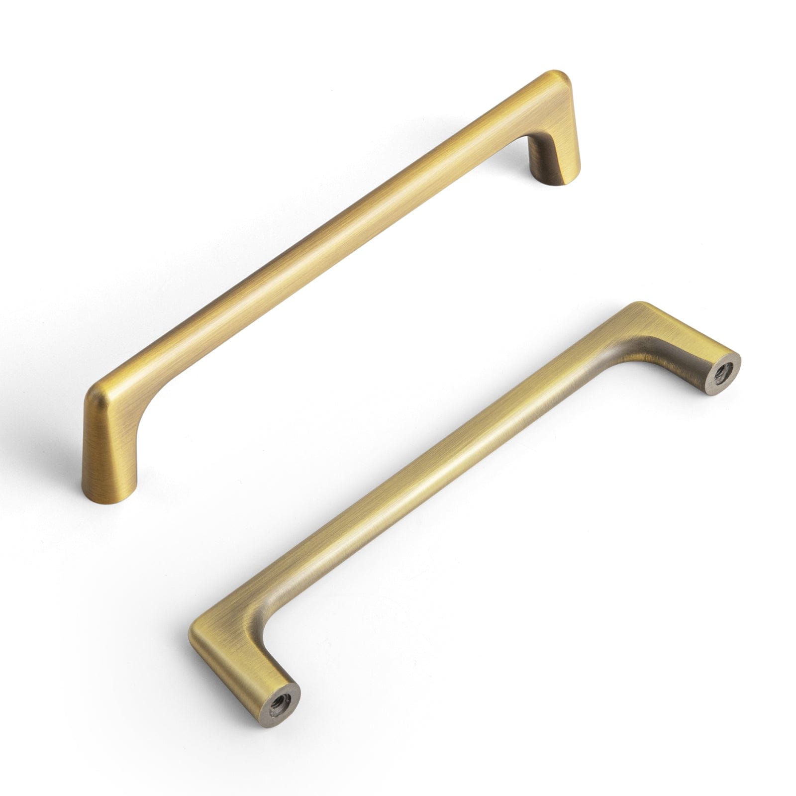 Goo-Ki Brushed Bronze / 5'' Hole Center / 6 Pack Brushed Bronze Cabinet Pulls Modern Zinc Alloy Drawer Handles