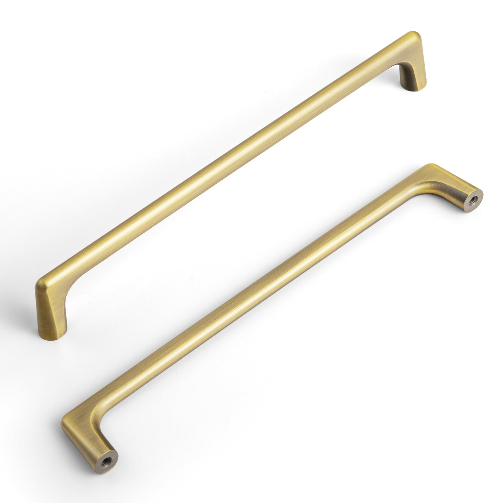 Goo-Ki Brushed Bronze / 7.6'' Hole Center / 6 Pack Brushed Bronze Cabinet Pulls Modern Zinc Alloy Drawer Handles