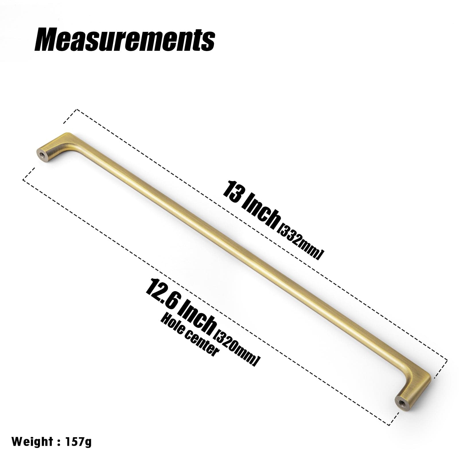 Goo-Ki Brushed Bronze Cabinet Pulls Modern Zinc Alloy Drawer Handles