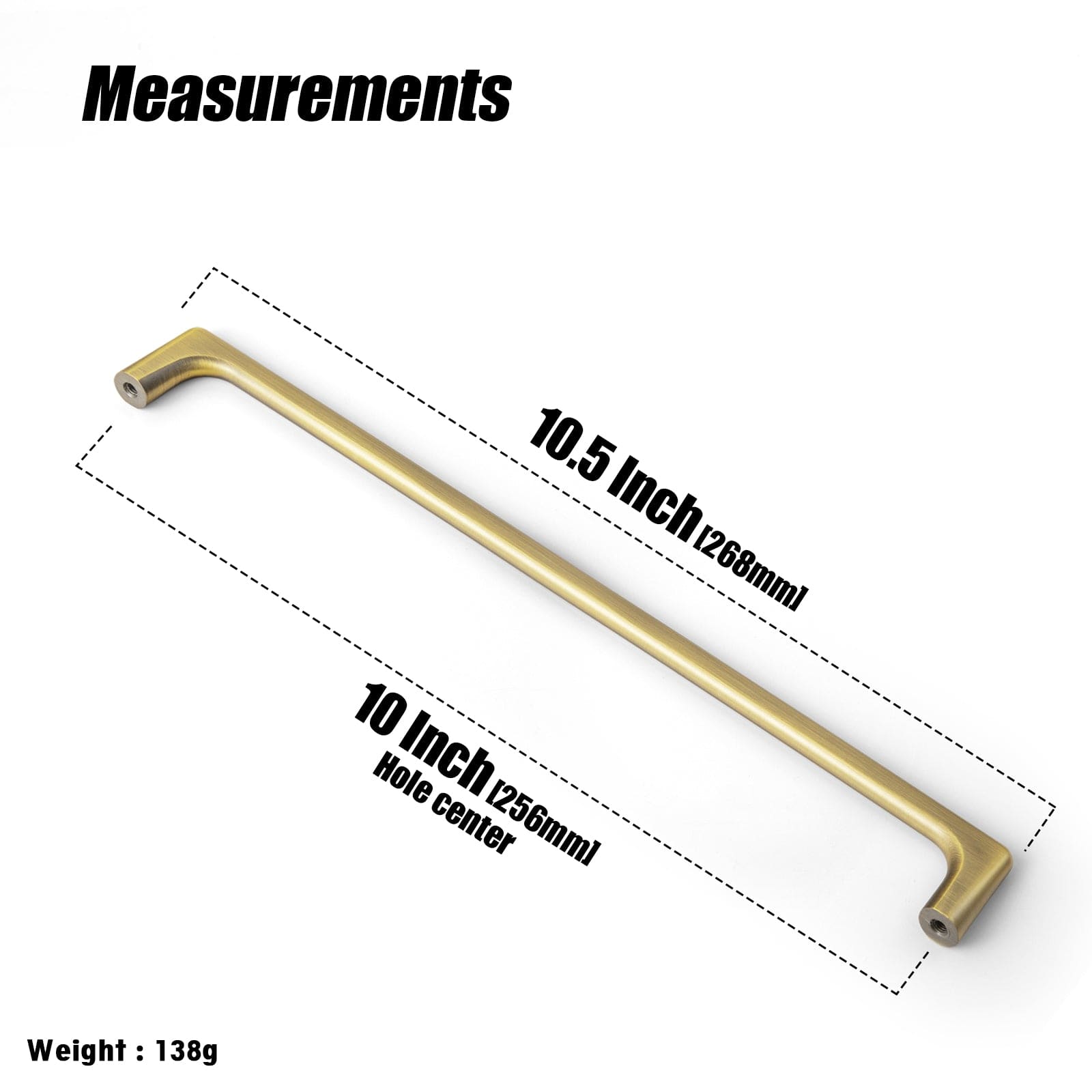 Goo-Ki Brushed Bronze Cabinet Pulls Modern Zinc Alloy Drawer Handles