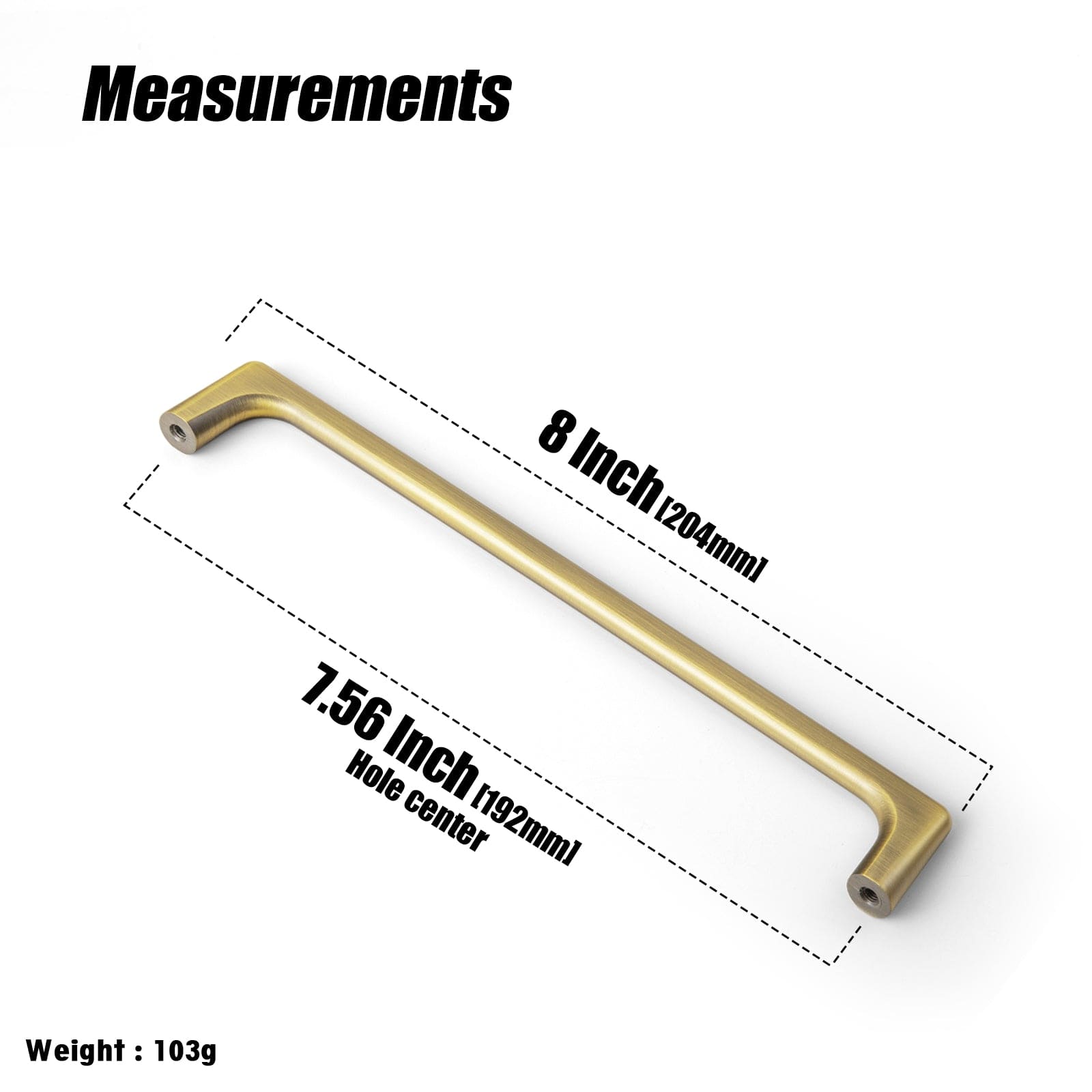 Goo-Ki Brushed Bronze Cabinet Pulls Modern Zinc Alloy Drawer Handles