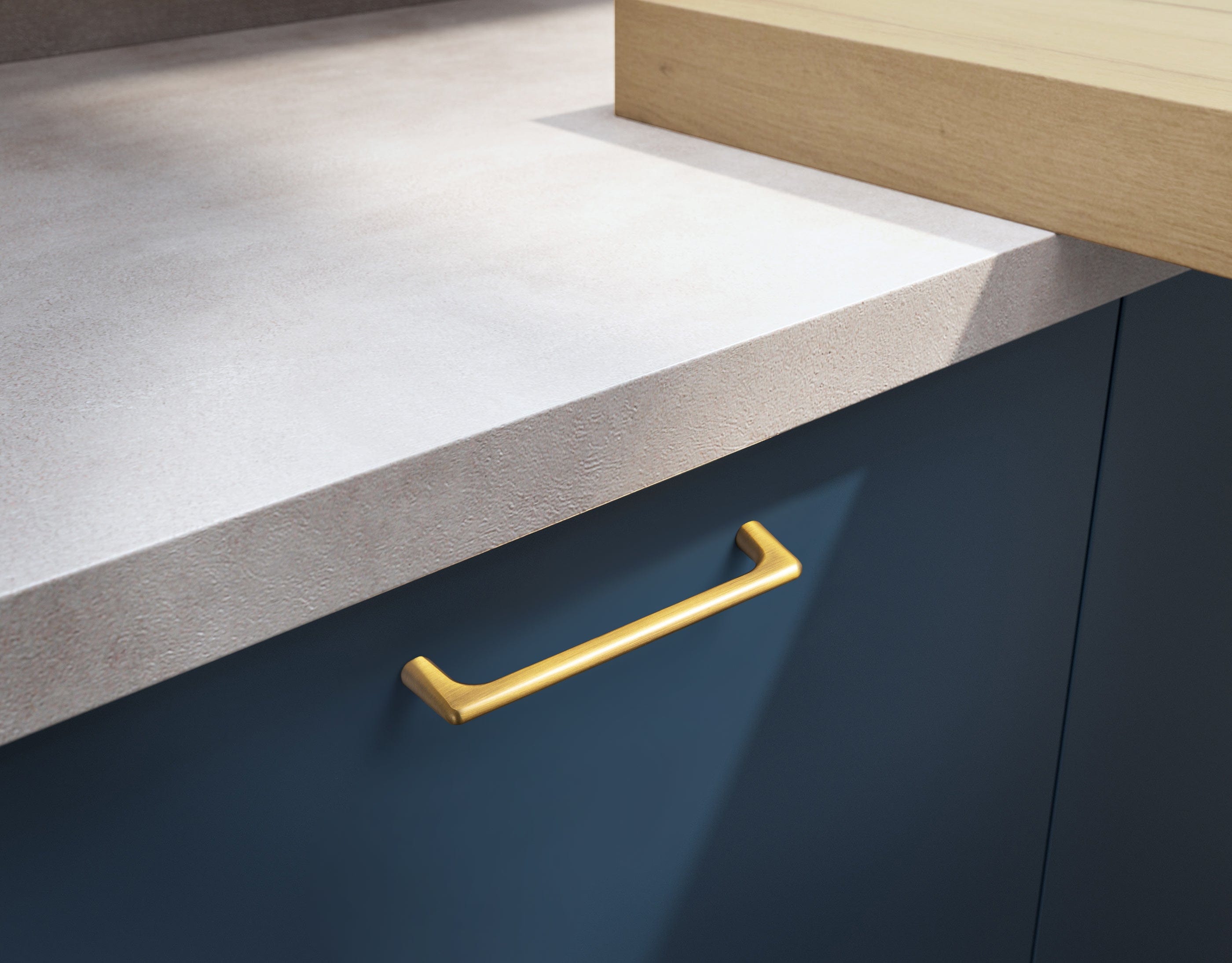 Goo-Ki Brushed Bronze Cabinet Pulls Modern Zinc Alloy Drawer Handles