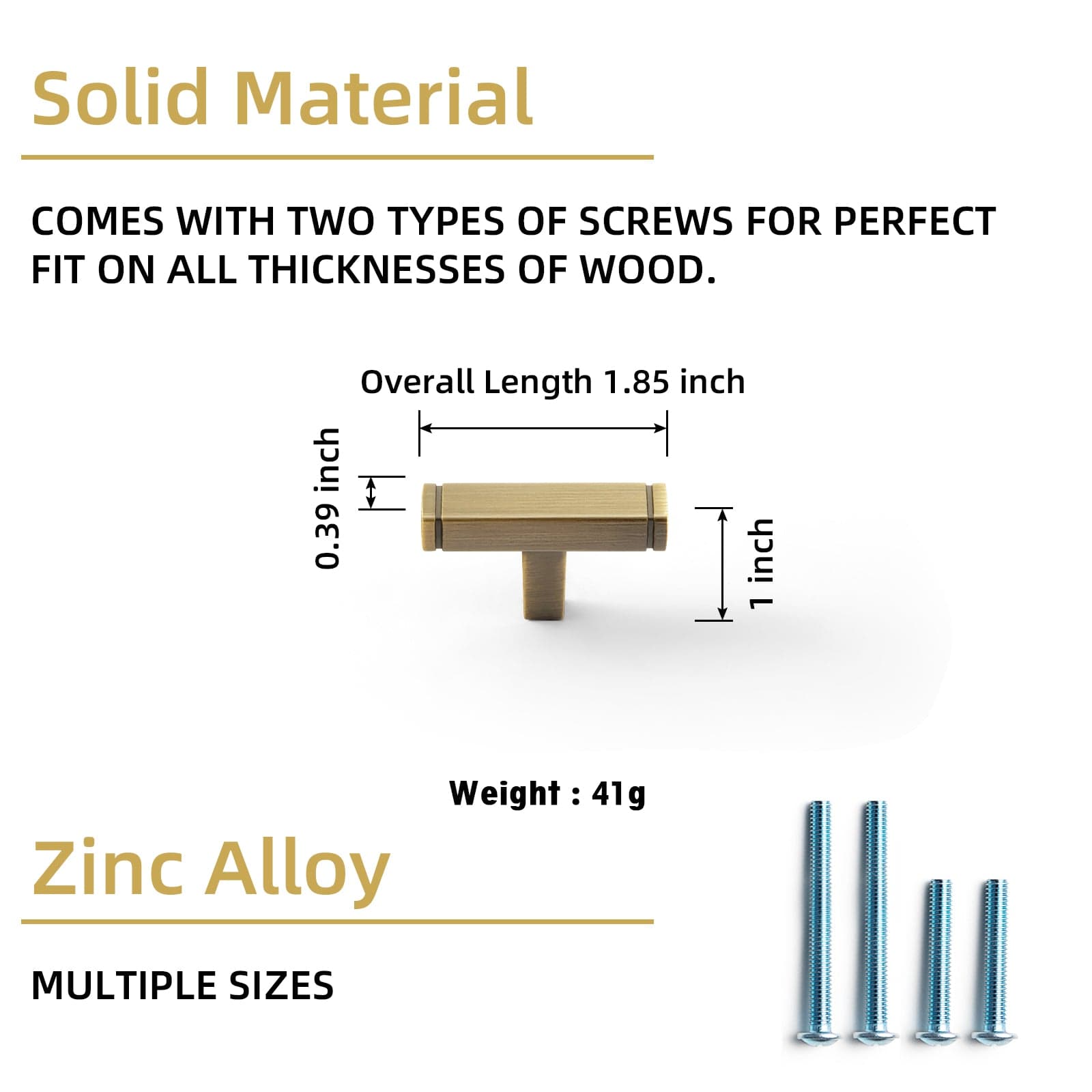 Goo-Ki Brushed Bronze Drawer Handles Modern Straight Bar Pull Solid Cabinet Pulls