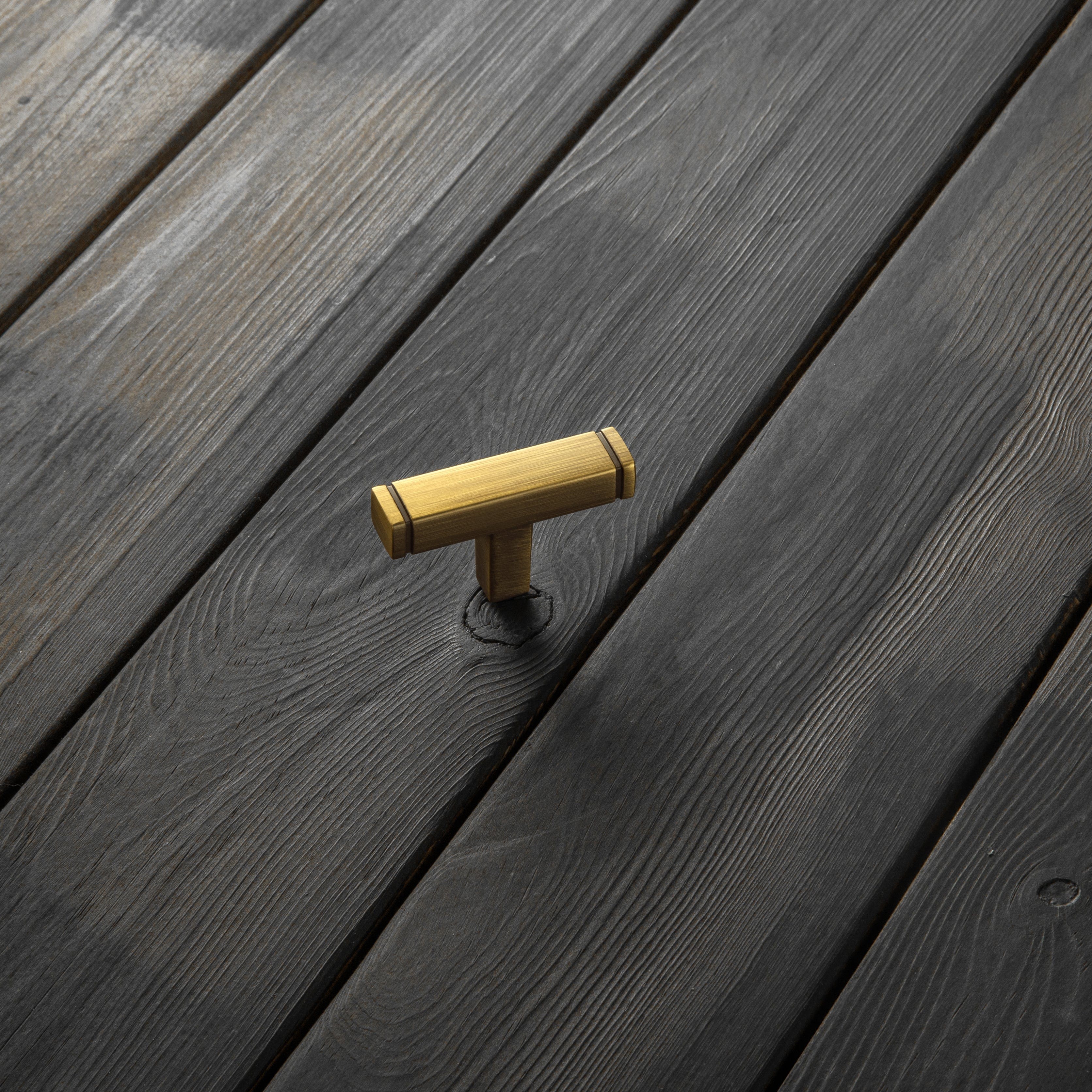 Goo-Ki Brushed Bronze Drawer Handles Modern Straight Bar Pull Solid Cabinet Pulls