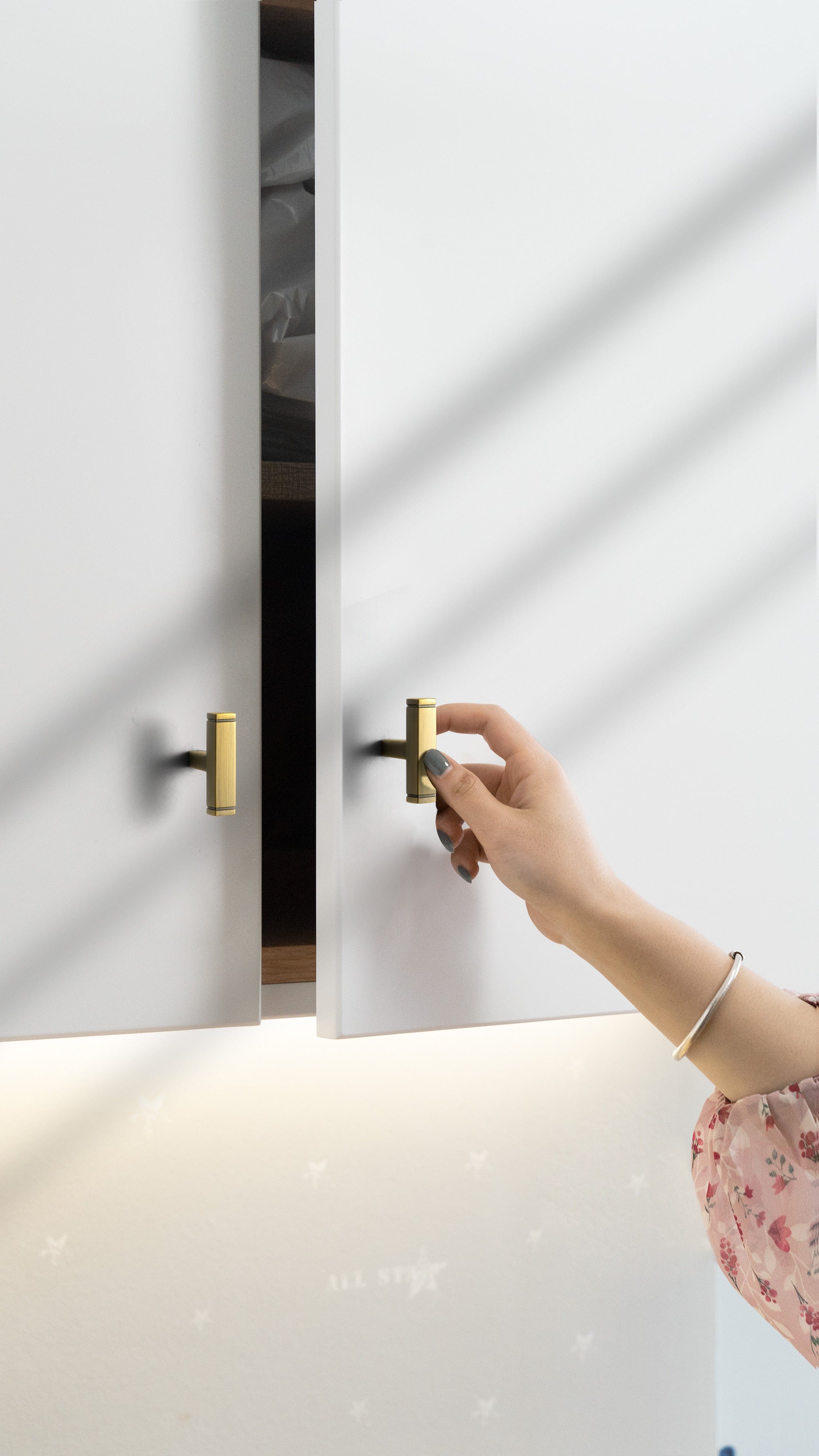 Goo-Ki Brushed Bronze Drawer Handles Modern Straight Bar Pull Solid Cabinet Pulls