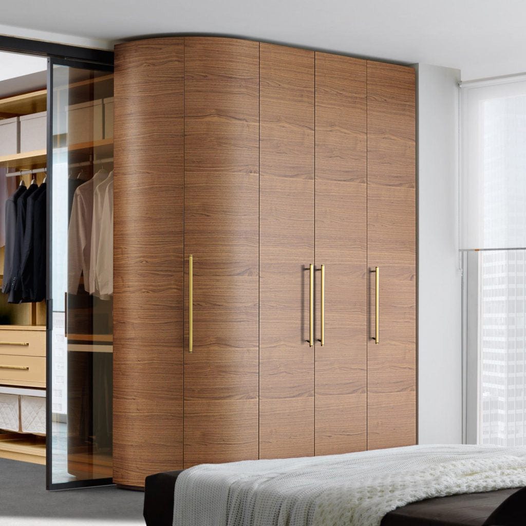 Goo-Ki Brushed Bronze Drawer Handles Modern Straight Bar Pull Solid Cabinet Pulls