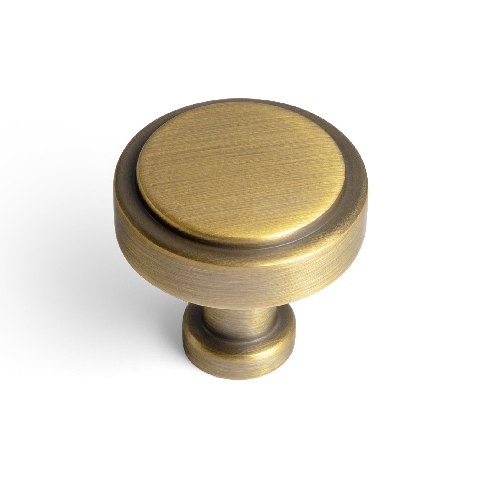 Goo-Ki Brushed Bronze / Knob / 6 Pack Simple Cylindrical Zinc Alloy Drawer Knob with Elegant Design