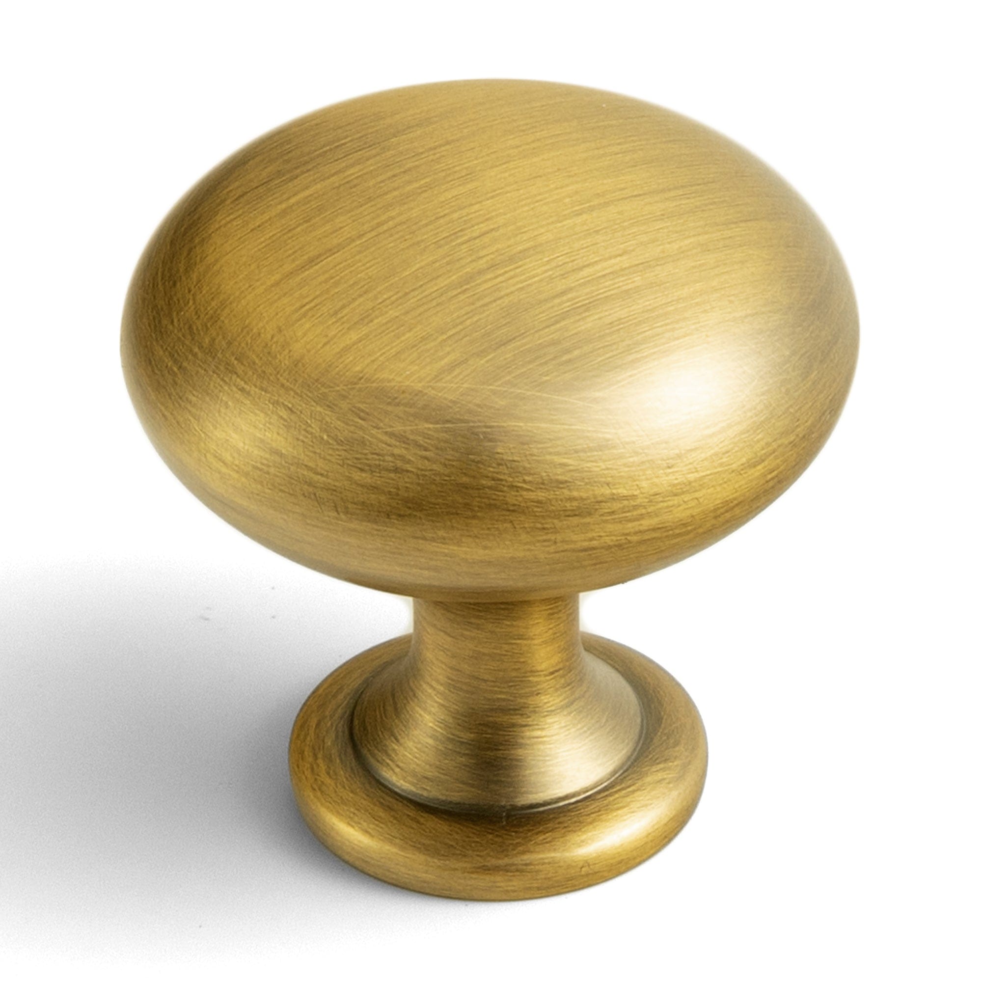 Goo-Ki Brushed Bronze / Knob / 6 Pack Vintage Brass Mushroom Cabinet Knobs Zinc Alloy Drawer Handles for Kitchen Cupboard