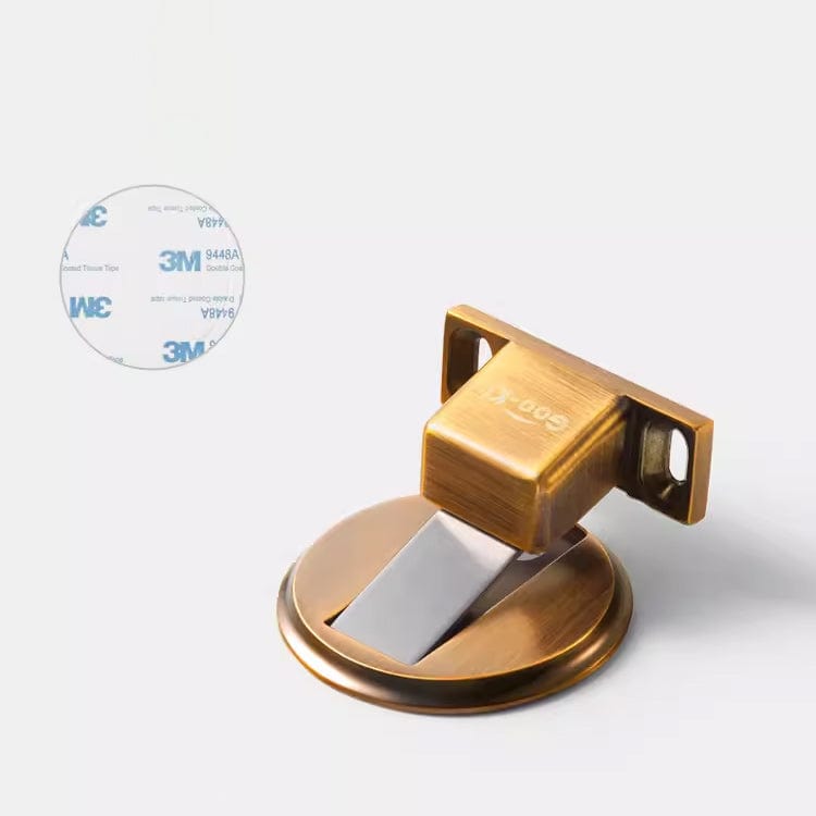 Goo-Ki Brushed Bronze Strong Windproof Door Suction Invisible Zinc Alloy Door Stopper