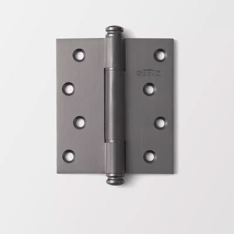 Goo-Ki Brushed Dark Steel / 1 Pcs 4 Inch Silent Thickened Hinge Pure Copper Flat Ball Bearing Hinge