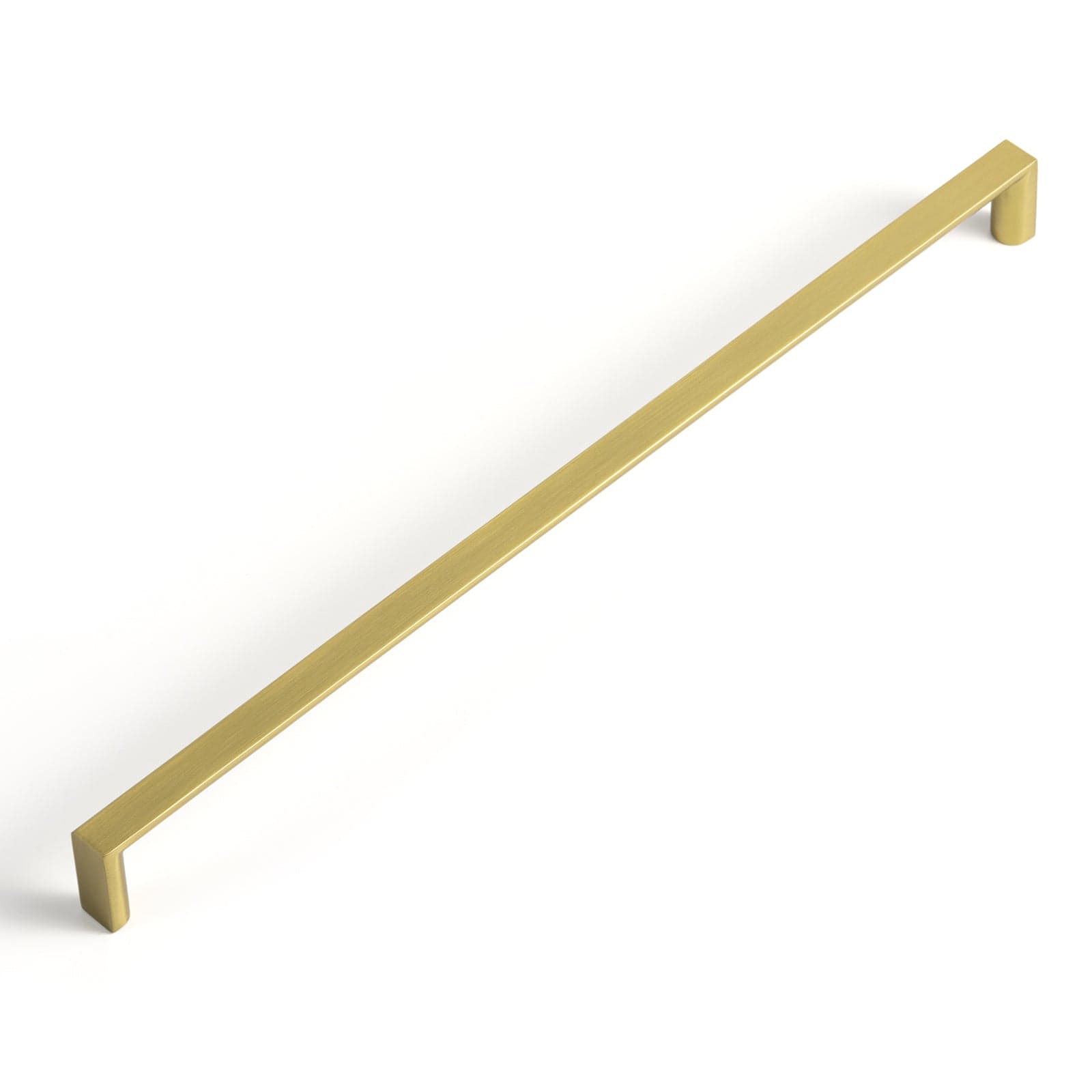 Goo-Ki Brushed Gold / 12.6'' Hole Center / 6 Pack Long Cabinet Bar Pulls Antique Vintage Brass Solid Drawer Handles