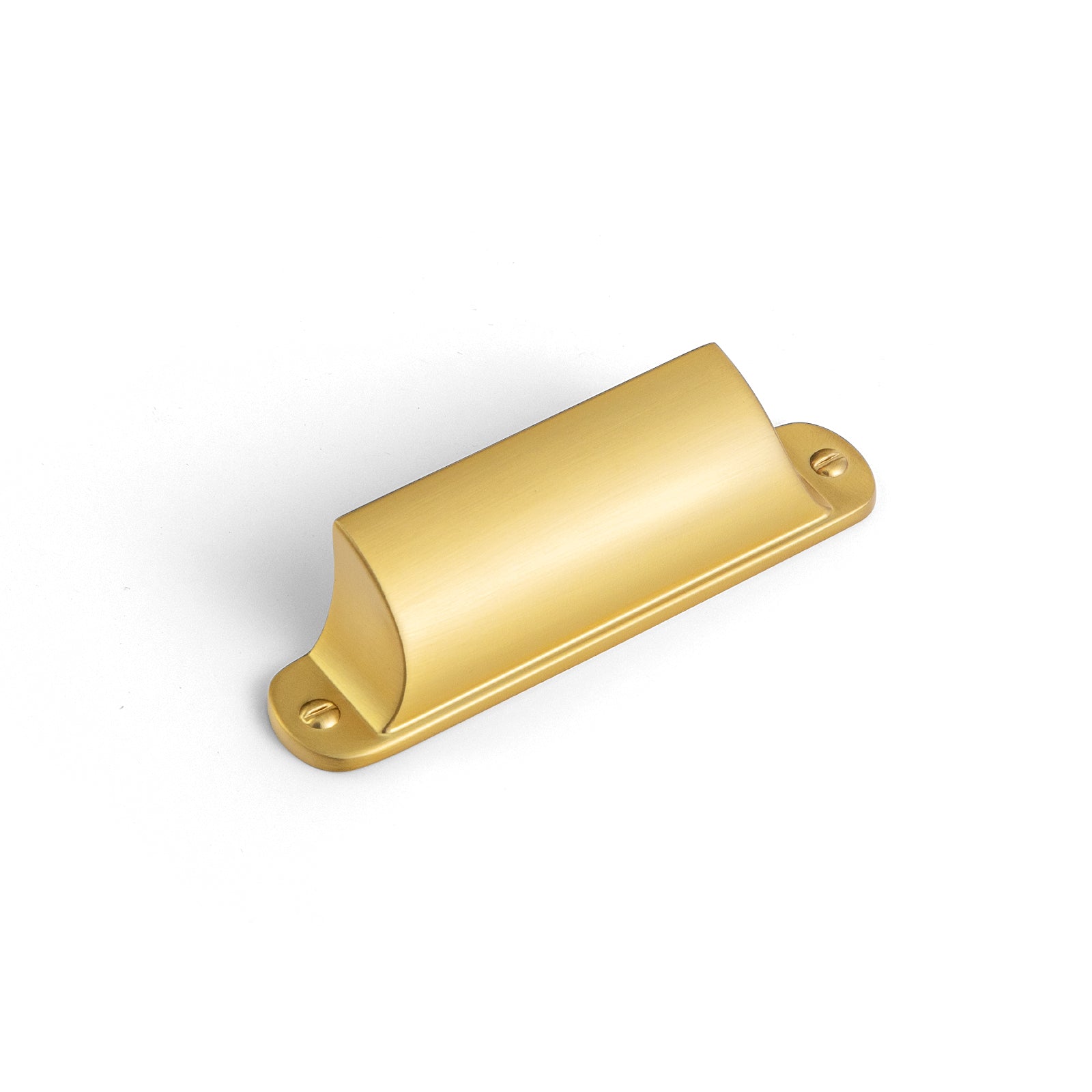 Goo-Ki Brushed Gold / 2.5'' Hole Center / 6 Pack Modern Multi-Color Cabinet Cup Pulls Bin Drawer Pull Stylish Hardware for Furniture Upgrades
