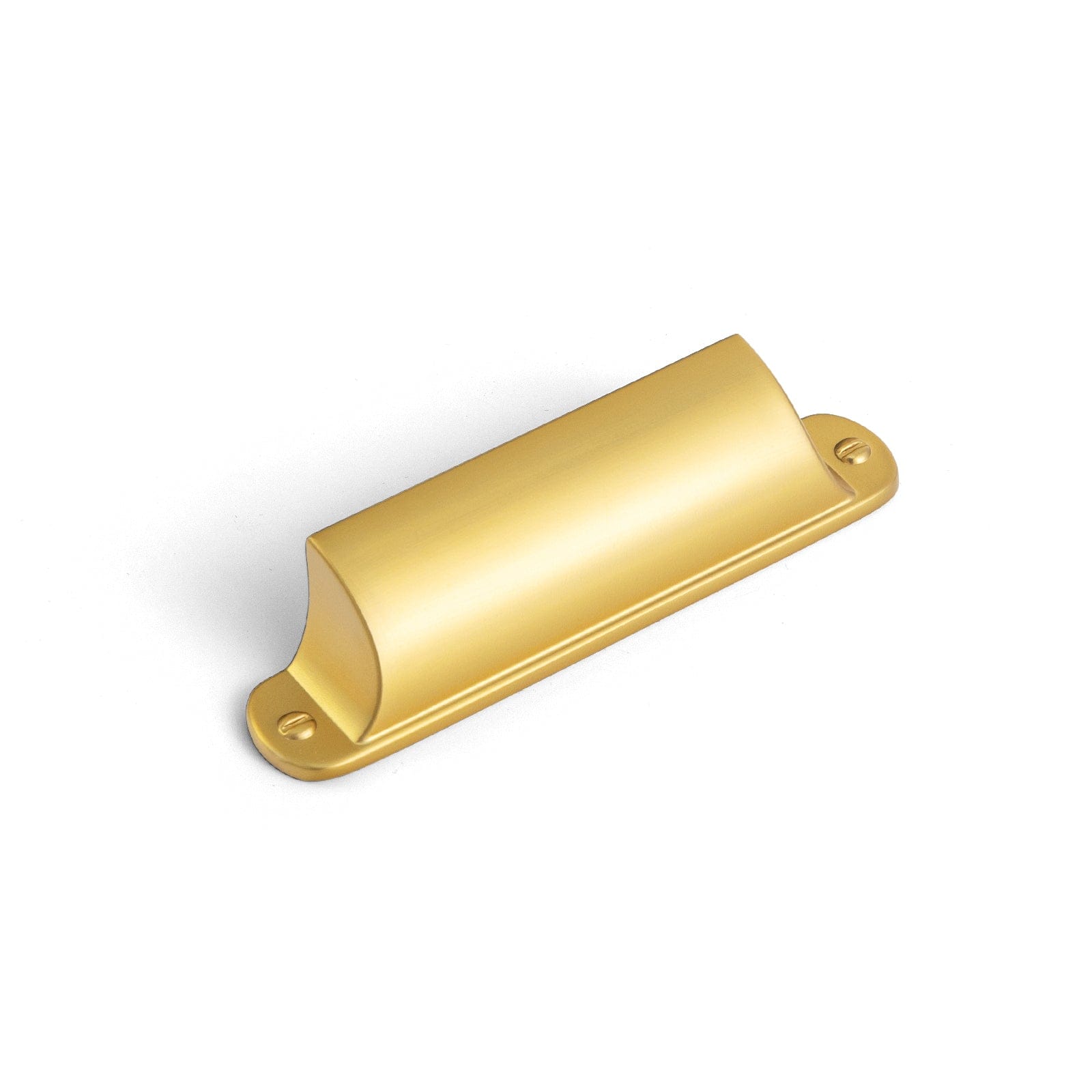Goo-Ki Brushed Gold / 3'' Hole Center / 6 Pack Modern Multi-Color Cabinet Cup Pulls Bin Drawer Pull Stylish Hardware for Furniture Upgrades