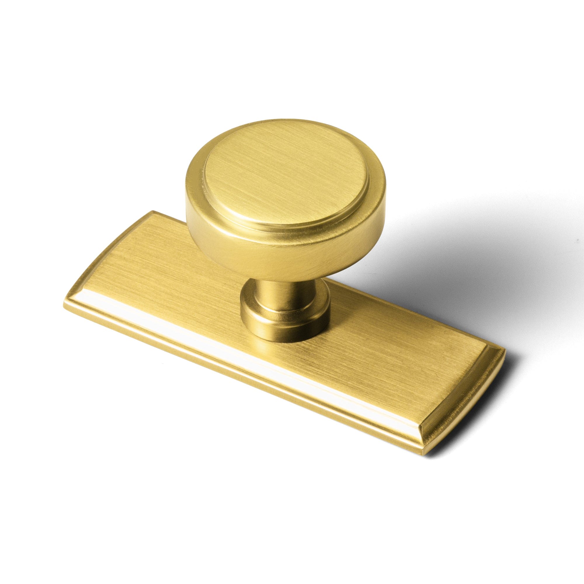 Goo-Ki Brushed Gold / G011 / 6 Pack Simple Cylindrical Zinc Alloy Drawer Knob with Elegant Design
