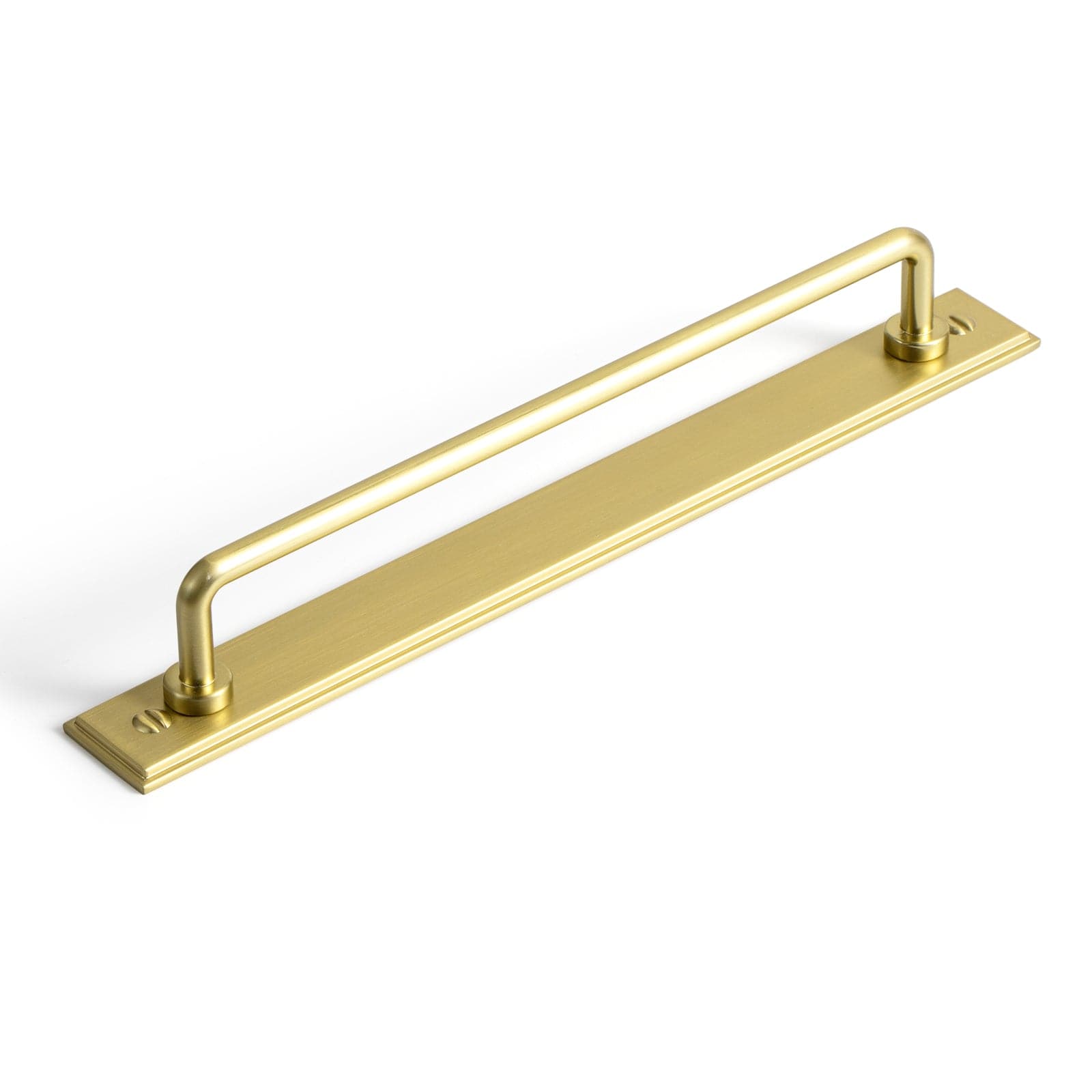 Goo-Ki Brushed Gold / G015 / 7.6'' Hole Center 2 Pack Cabinet Bar Pulls with Back Plate Vintage Drawer Handles Home Improvement Hardware