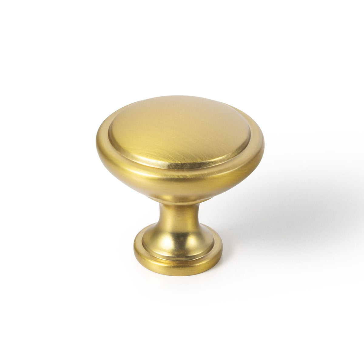 Goo-Ki Brushed Gold / Knob / 6 Pack Premium Zinc Alloy Decorative Cabinet Knobs, Classic Round Furniture Pull Knobs for Kitchen Cabinet