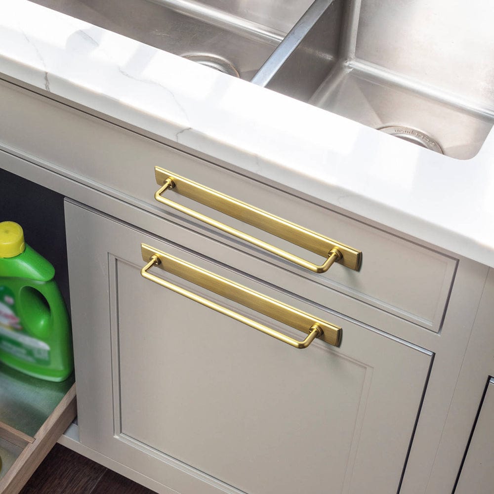 Goo-Ki Cabinet Bar Pulls with Back Plate Vintage Drawer Handles Home Improvement Hardware