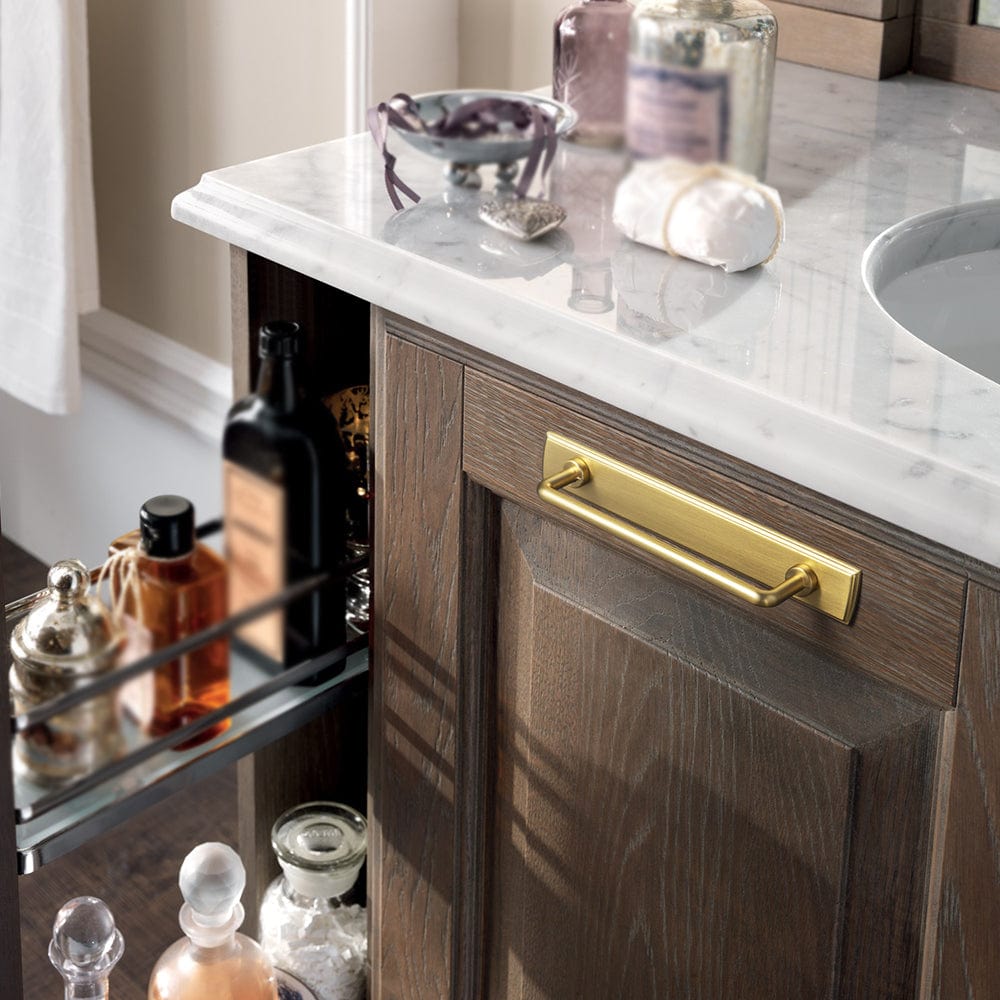 Goo-Ki Cabinet Bar Pulls with Back Plate Vintage Drawer Handles Home Improvement Hardware