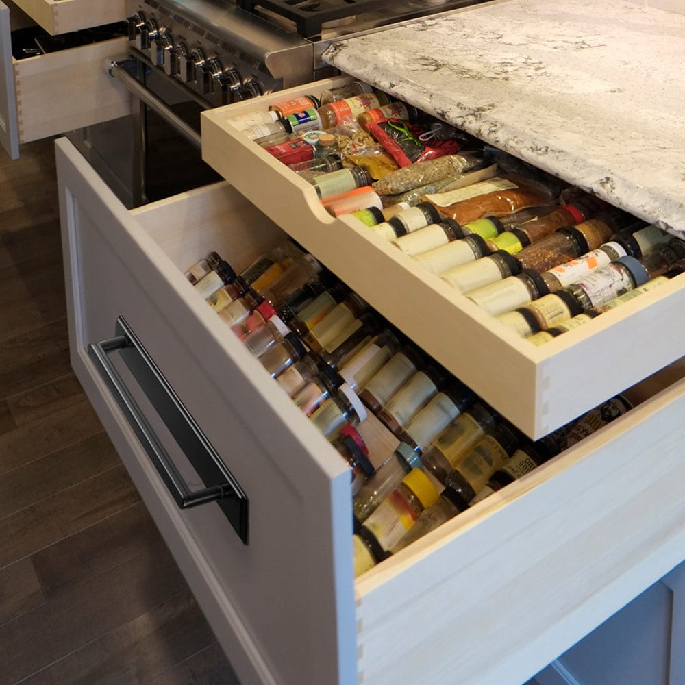 Goo-Ki Cabinet Handles with Back Plate Vintage Kitchen Drawer Pulls with Subtle Curves