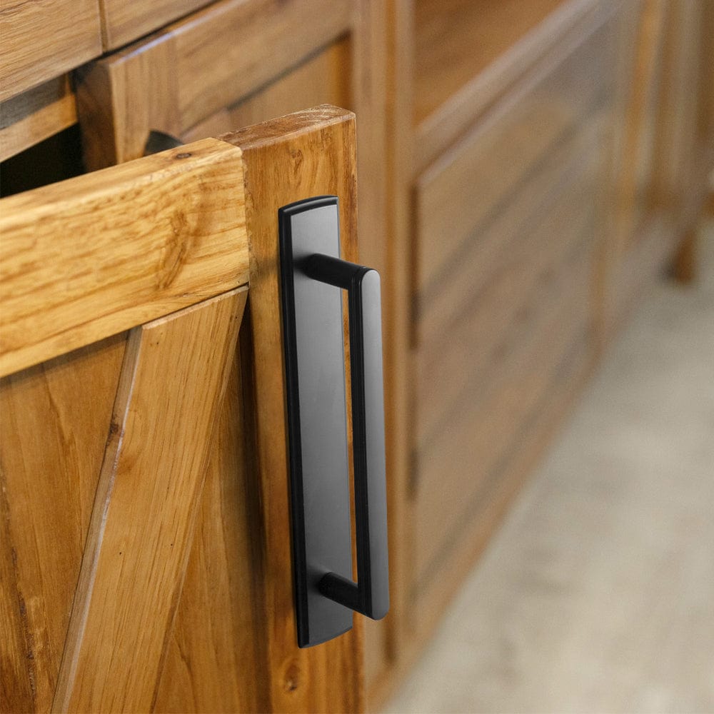 Goo-Ki Cabinet Handles with Back Plate Vintage Kitchen Drawer Pulls with Subtle Curves