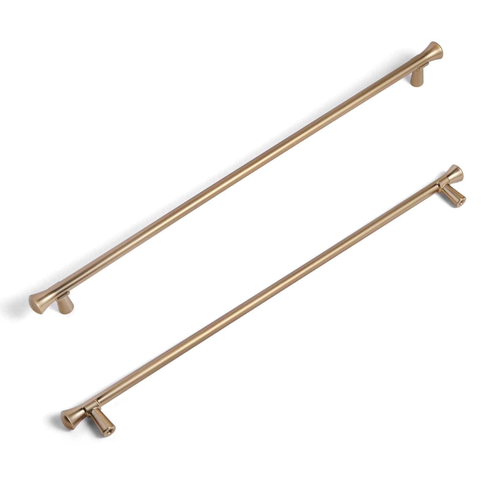 Goo-Ki Champagne Bronze / 12.6'' Hole Center / 6 Pack Rustic Refinement Drawer Pulls for Kitchen Antique Brass Cabinet Handles