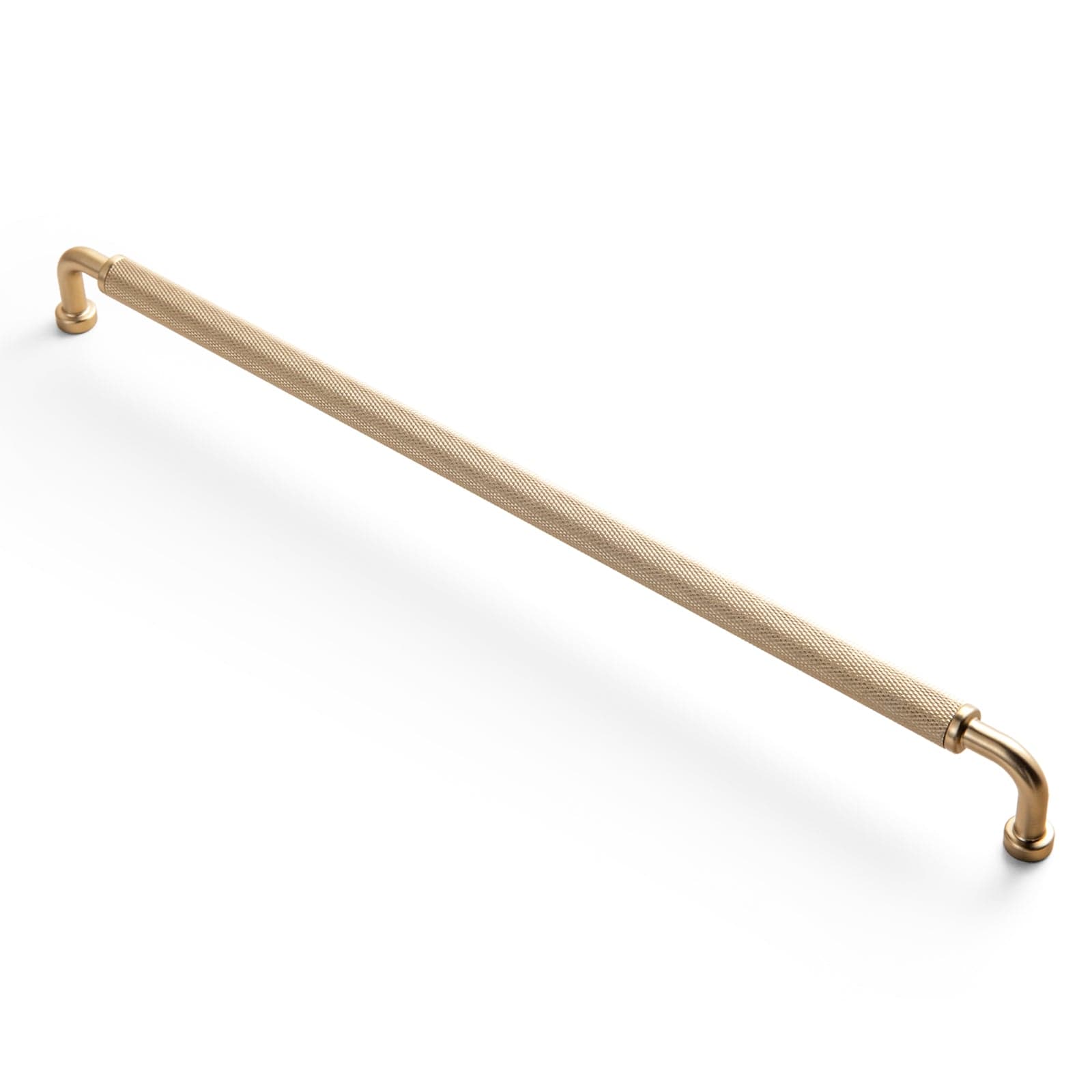 Goo-Ki Champagne Bronze / 12.6'' Hole Center / 6 Pack Rustic Vintage Cabinet Bar Pulls with Textured Grip Knurled Metal Alloy Drawer Handles