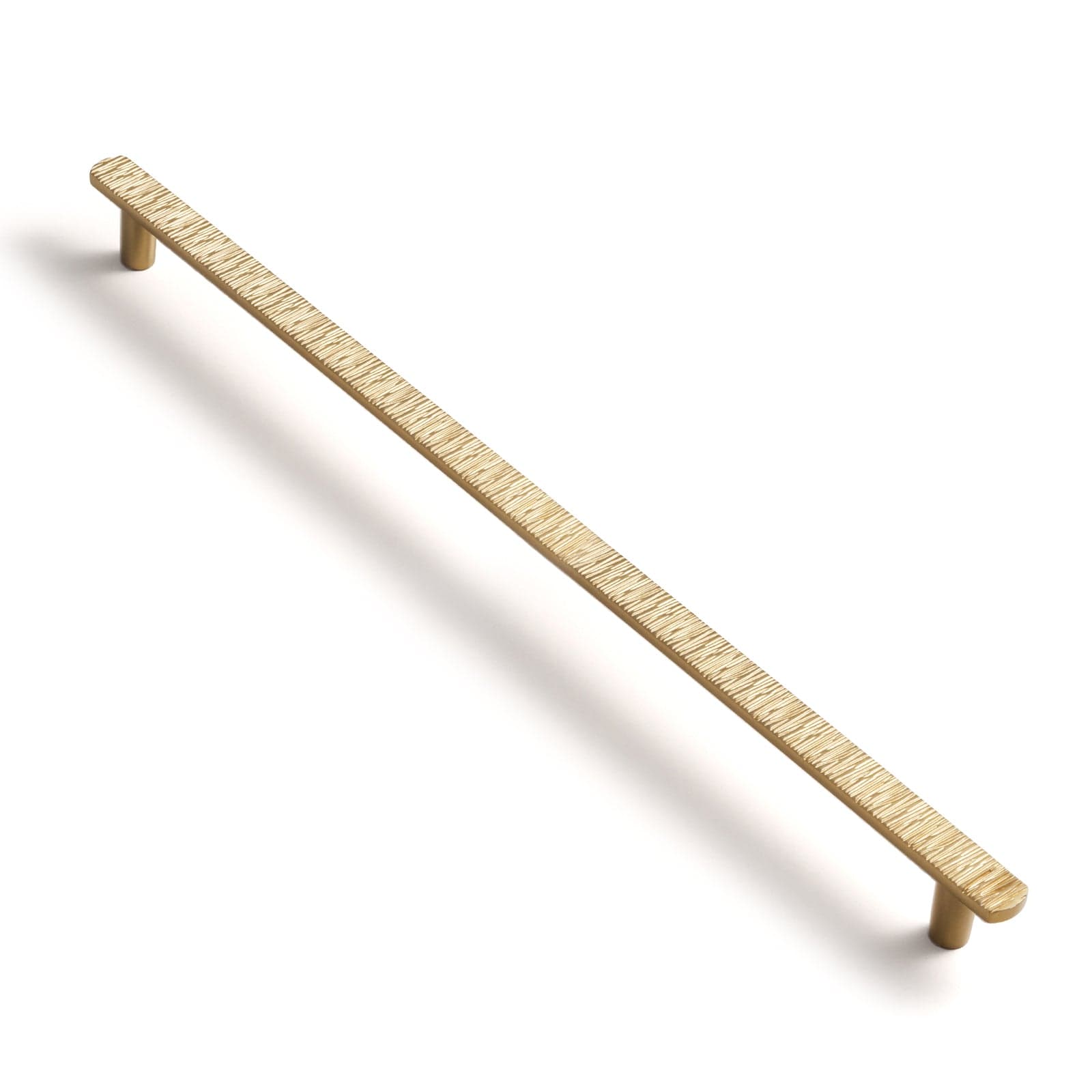 Goo-Ki Champagne Bronze / 12.6'' Hole Center / 6 Pack Striped Hammerline Cabinet Pulls Light Luxury Elegant Kitchen Hardware